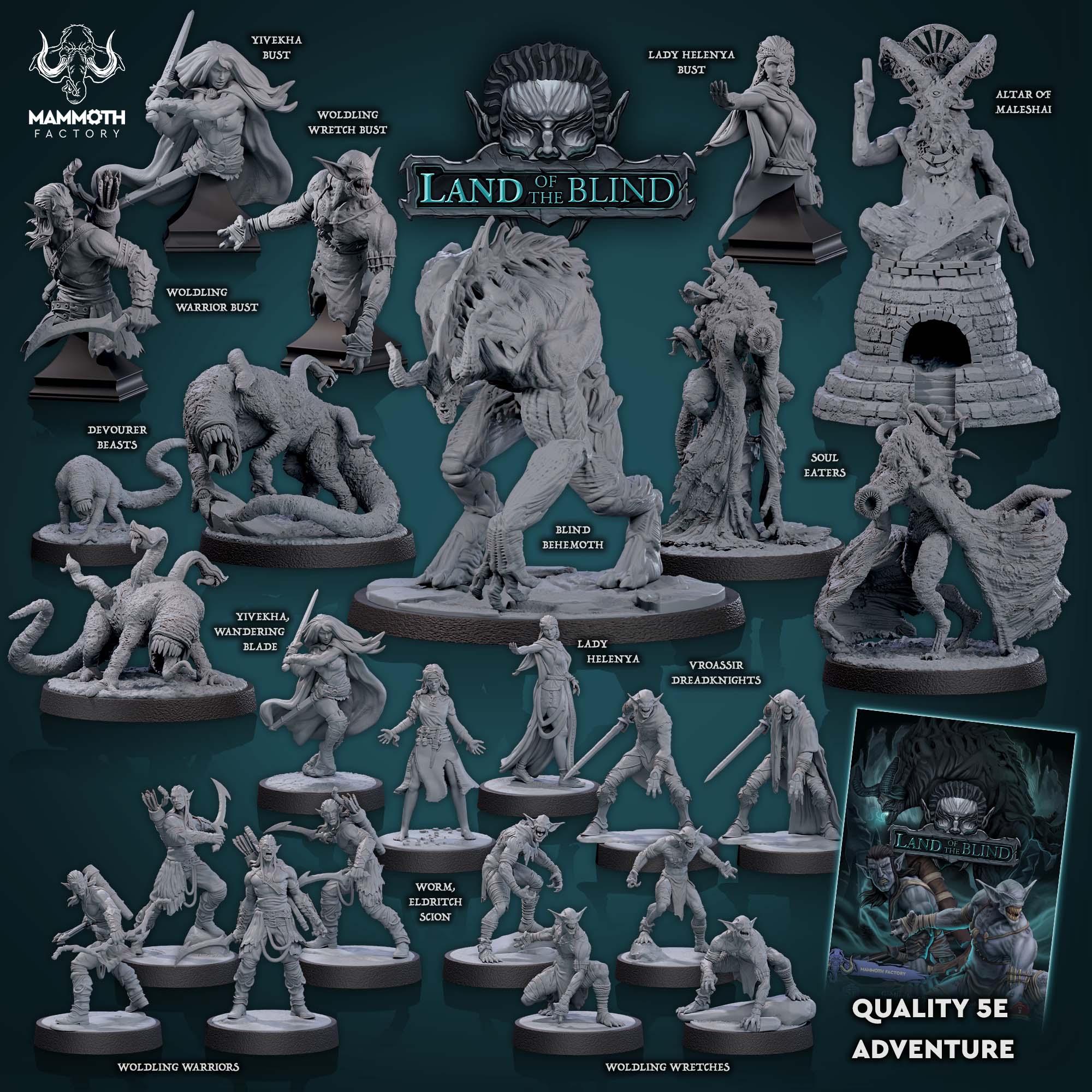 Devourer Beast - Dark Descent - Land of the Blind - Mammoth Factory