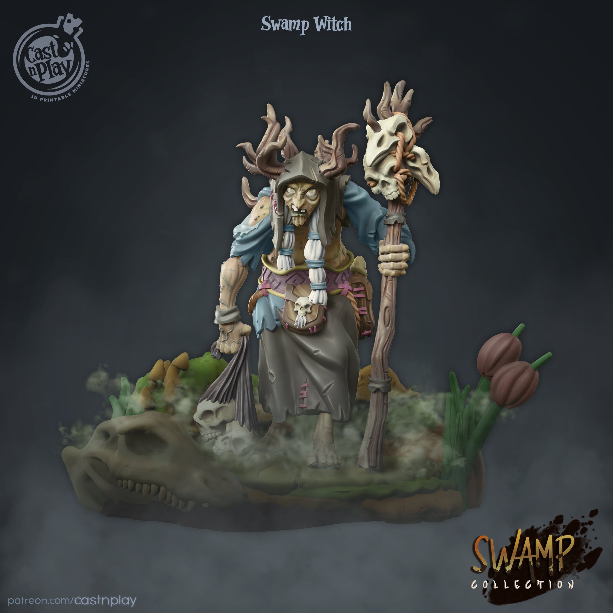 Sorcière - de la série Swamp Collection de Cast n Play
