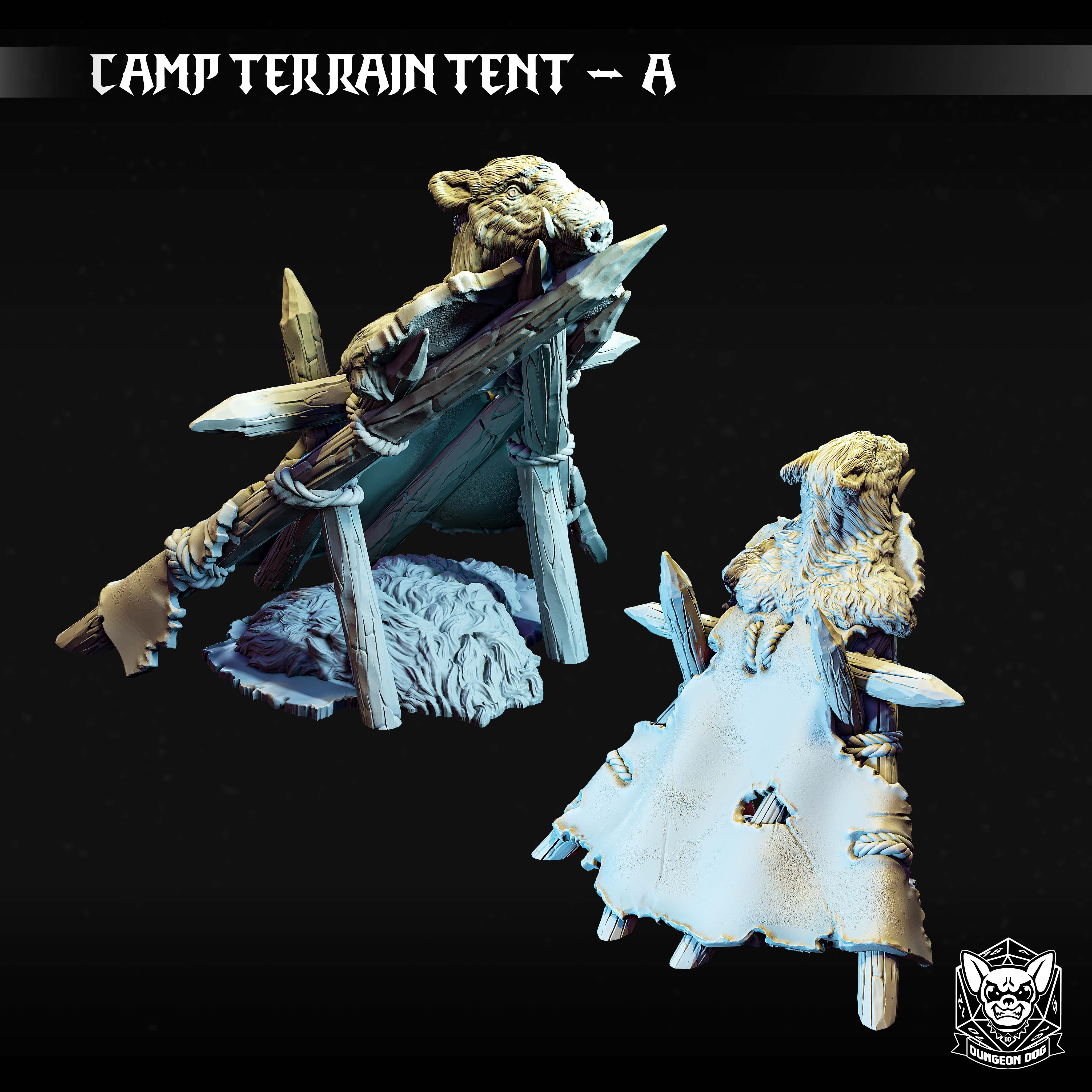 Camp Tents Small von Dungeon Dog