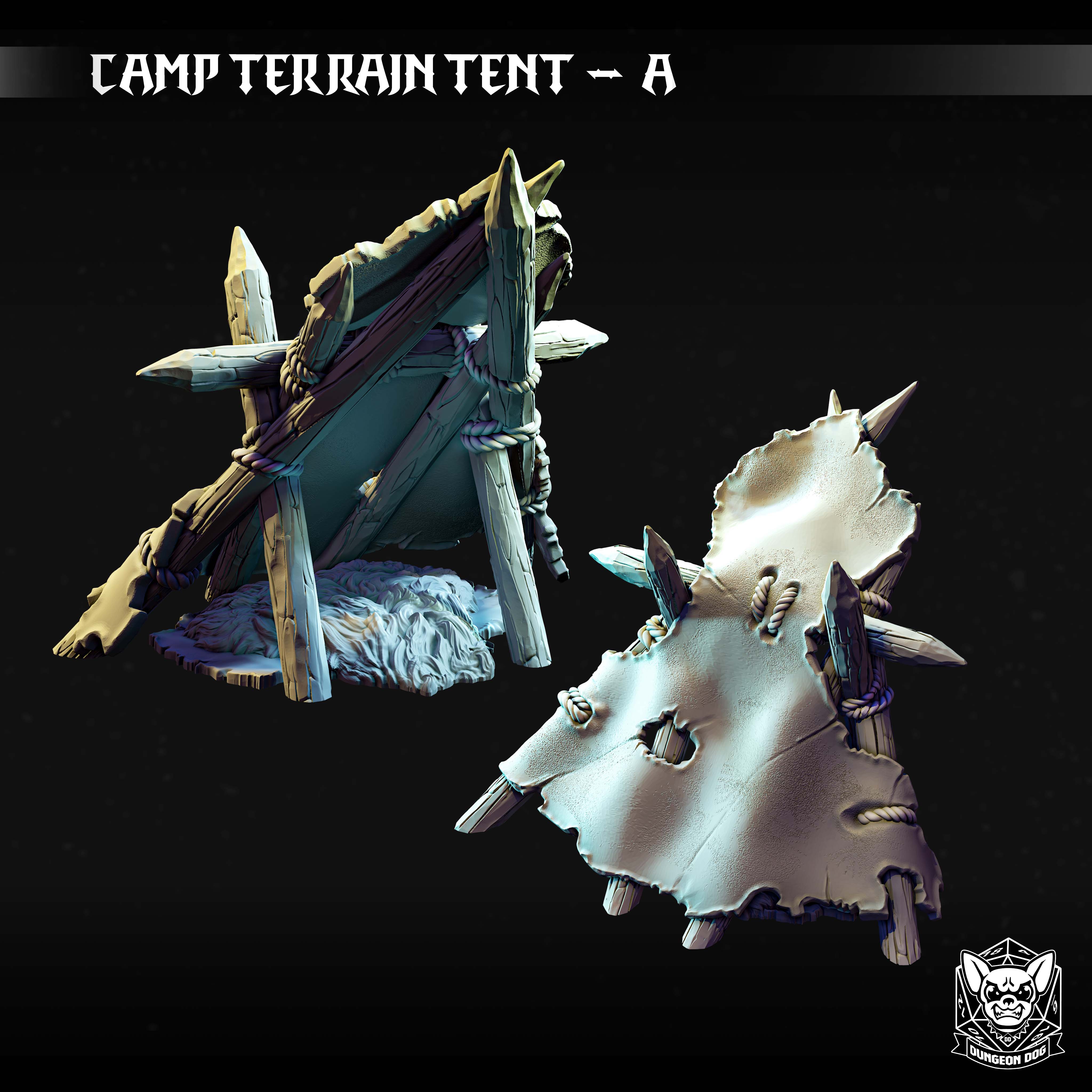 Camp Tents Small von Dungeon Dog
