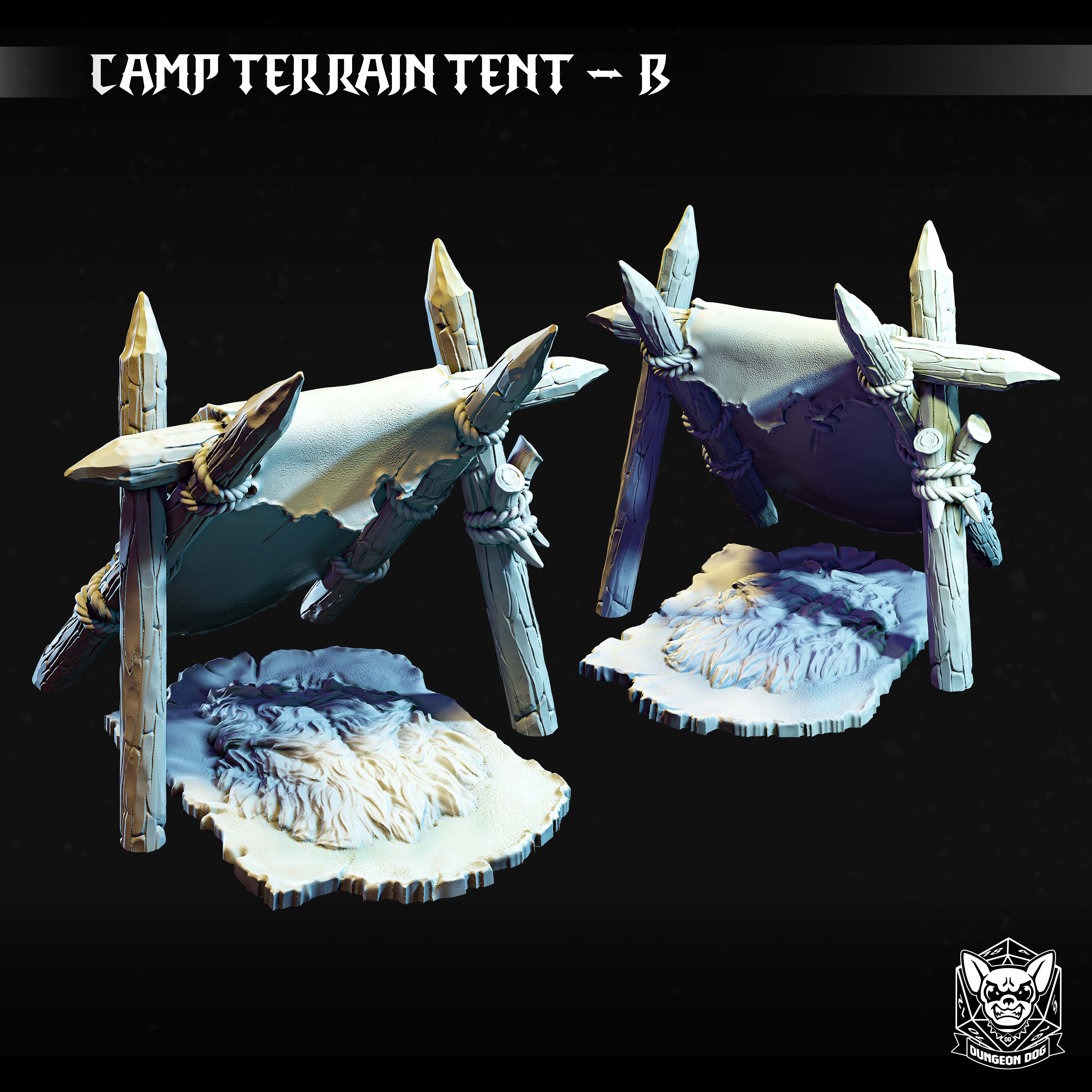 Camp Tents Small von Dungeon Dog