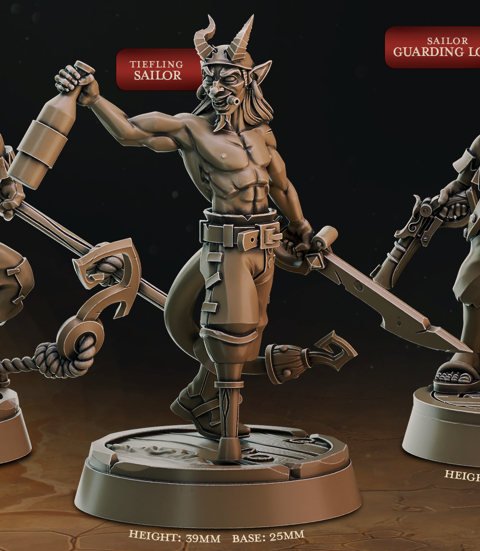 Pirate Sailor Men - de la série Pirate Chronicles de Cast n Play