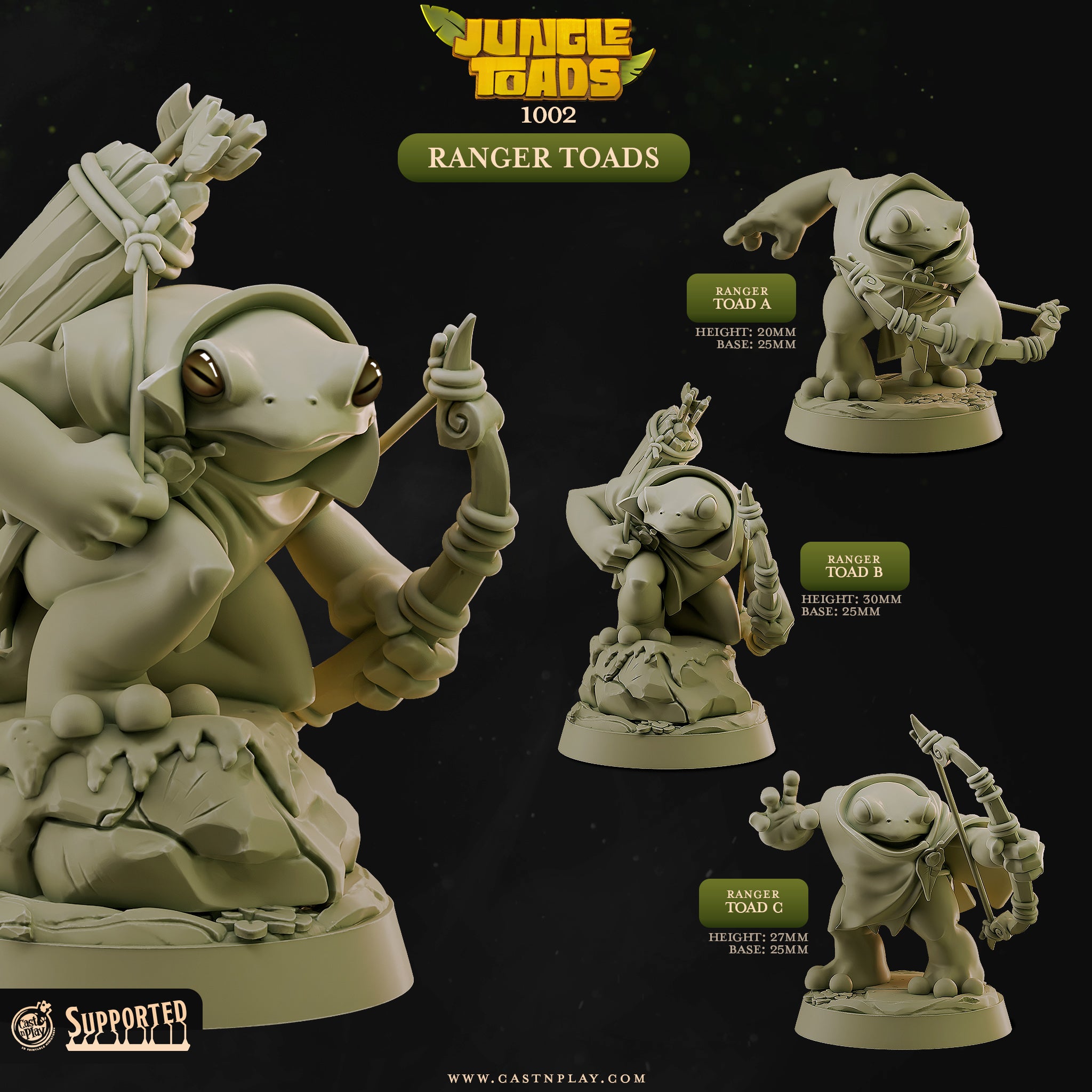 Owlfolk Allies – de la série Woodland Heroes de Cast n Play