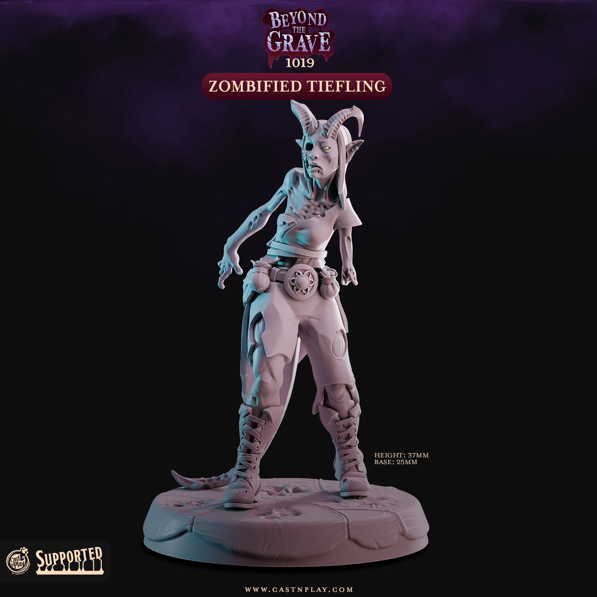 Zombified Tiefling - aus der Reihe Beyond the Grave von Cast n Play