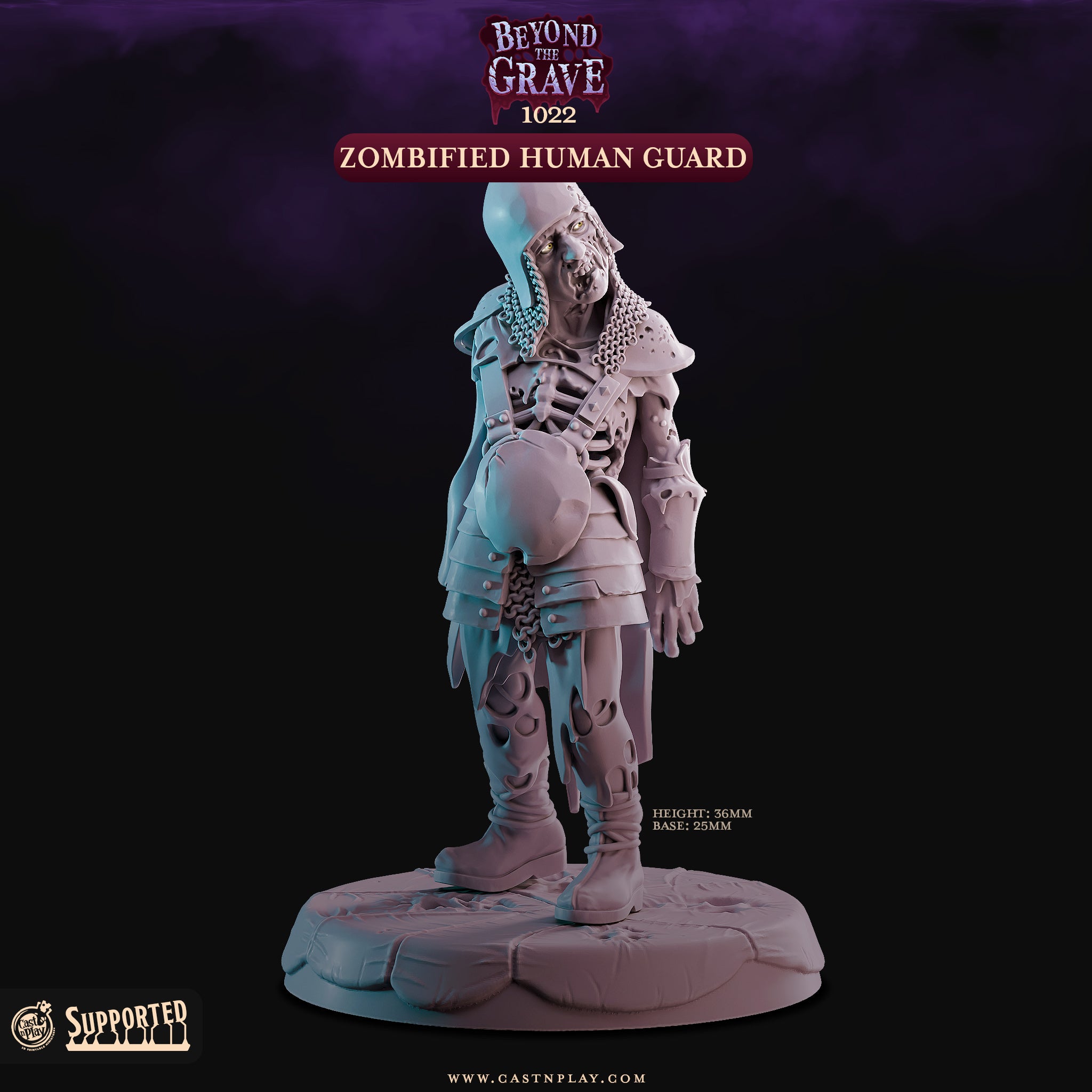 Zombified Human Guard - aus der Reihe Beyond the Grave von Cast n Play