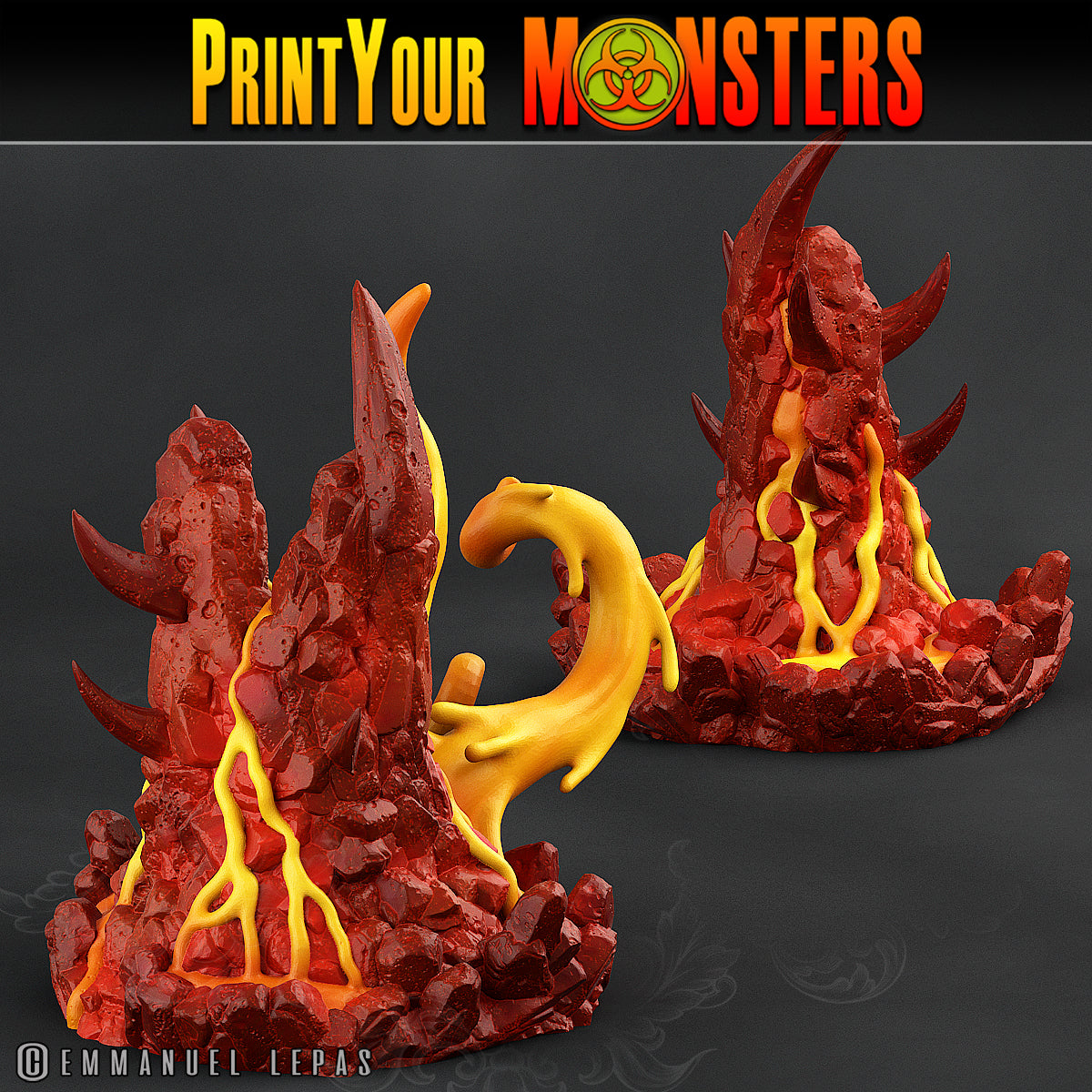 Infernal Magma Ropers - Magma Pack - Print Your Monsters