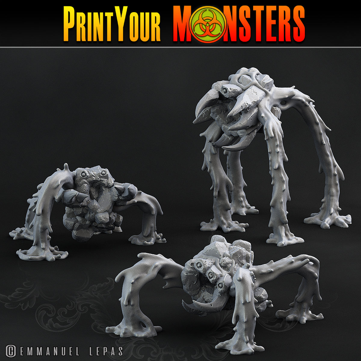 Infernal Magma Spiders - Magma Pack - Print Your Monsters