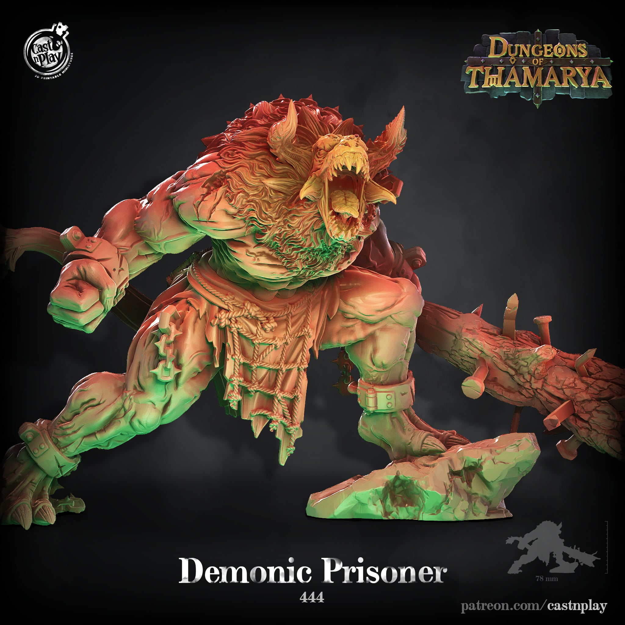Prisonnier démoniaque - de la série Dungeons Of Thamarya par Cast n Play