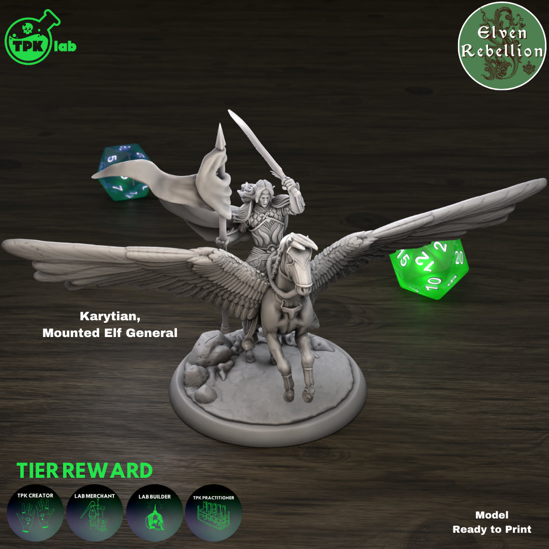 Karytian Elven General - aus der Reihe Elven Rebellion von TPK Lab