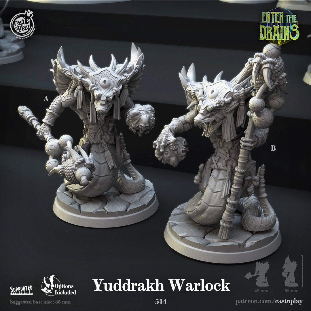 Yuddrakh Warlock - de la série Enter the Drains de Cast n Play