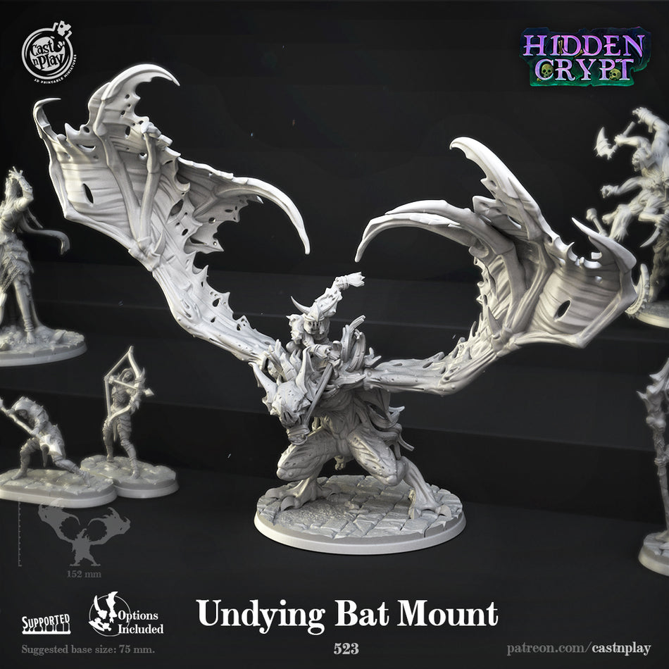 Undying Bat Mount - Hidden Crypt - Cast n Play