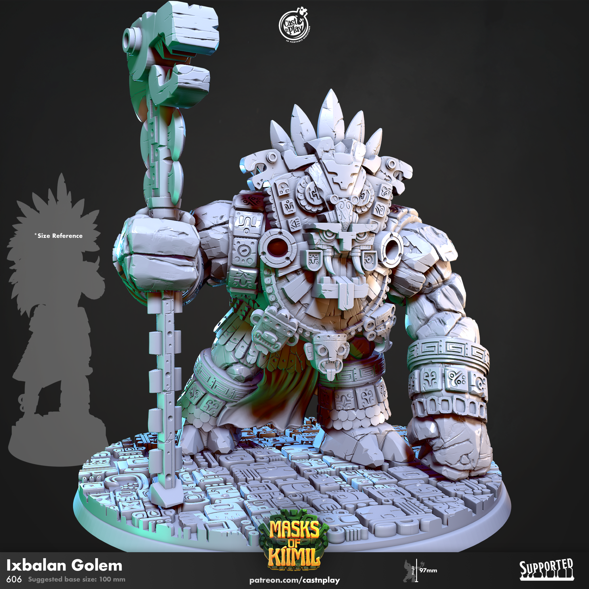 Ixbalan Golem - aus der Reihe Masks of Kiimil von Cast n Play