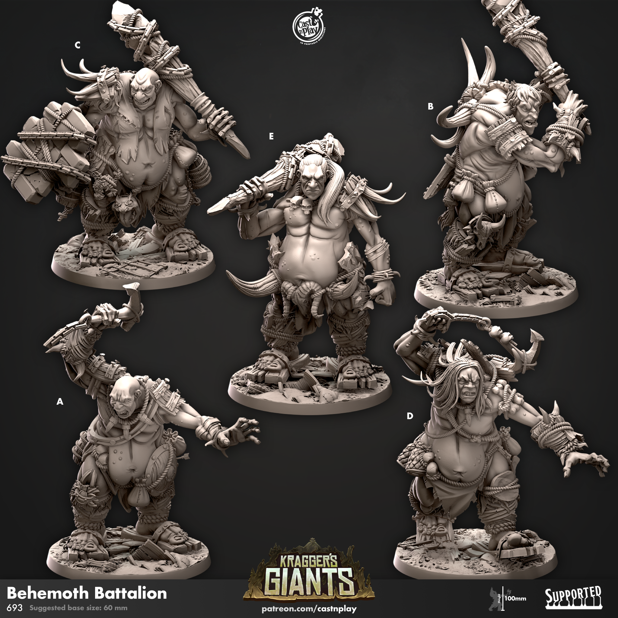 Hungry Crushers - from the Kraggers Giants Horde series by Cast n Play