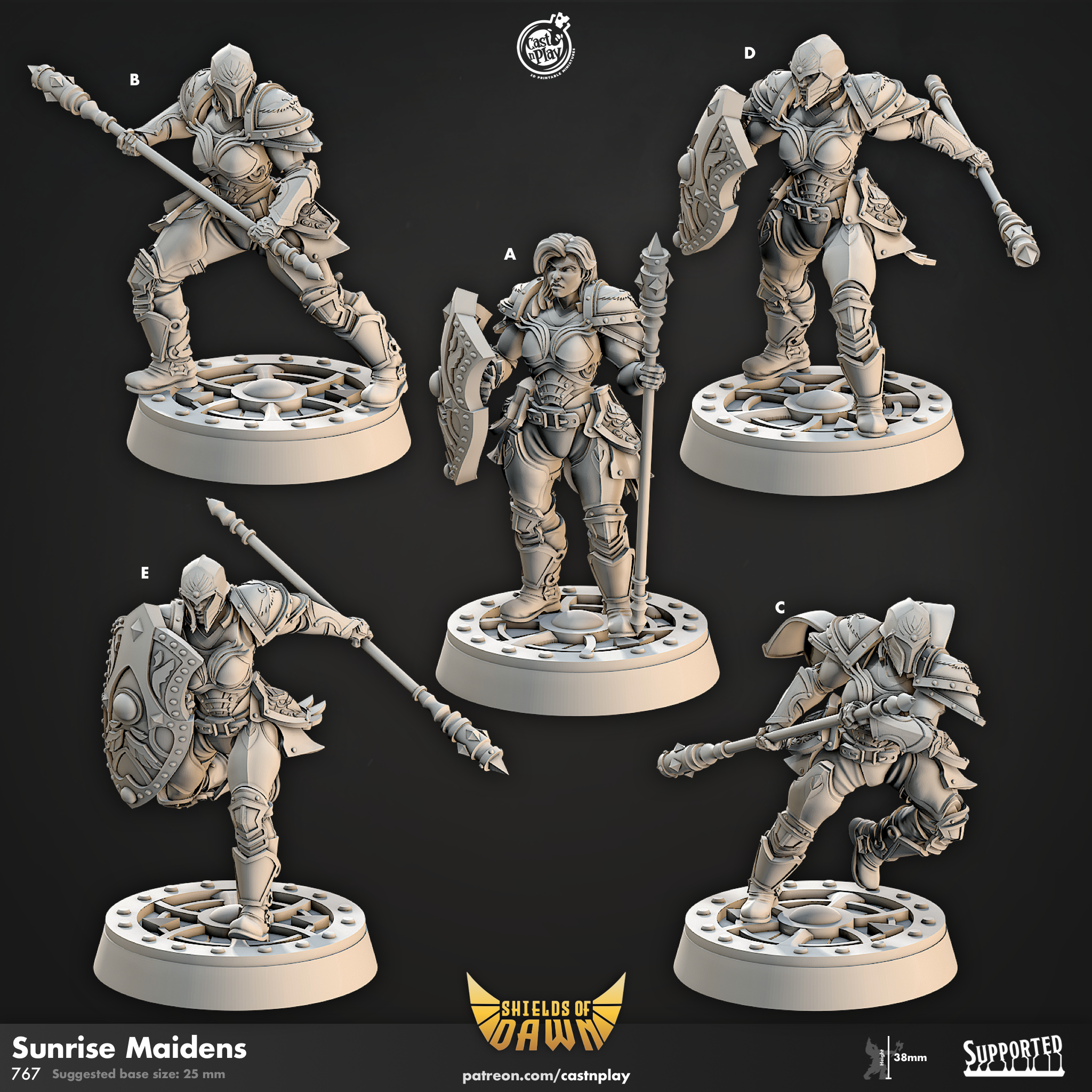 Griffons - de la série Shields of Dawn de Cast n Play