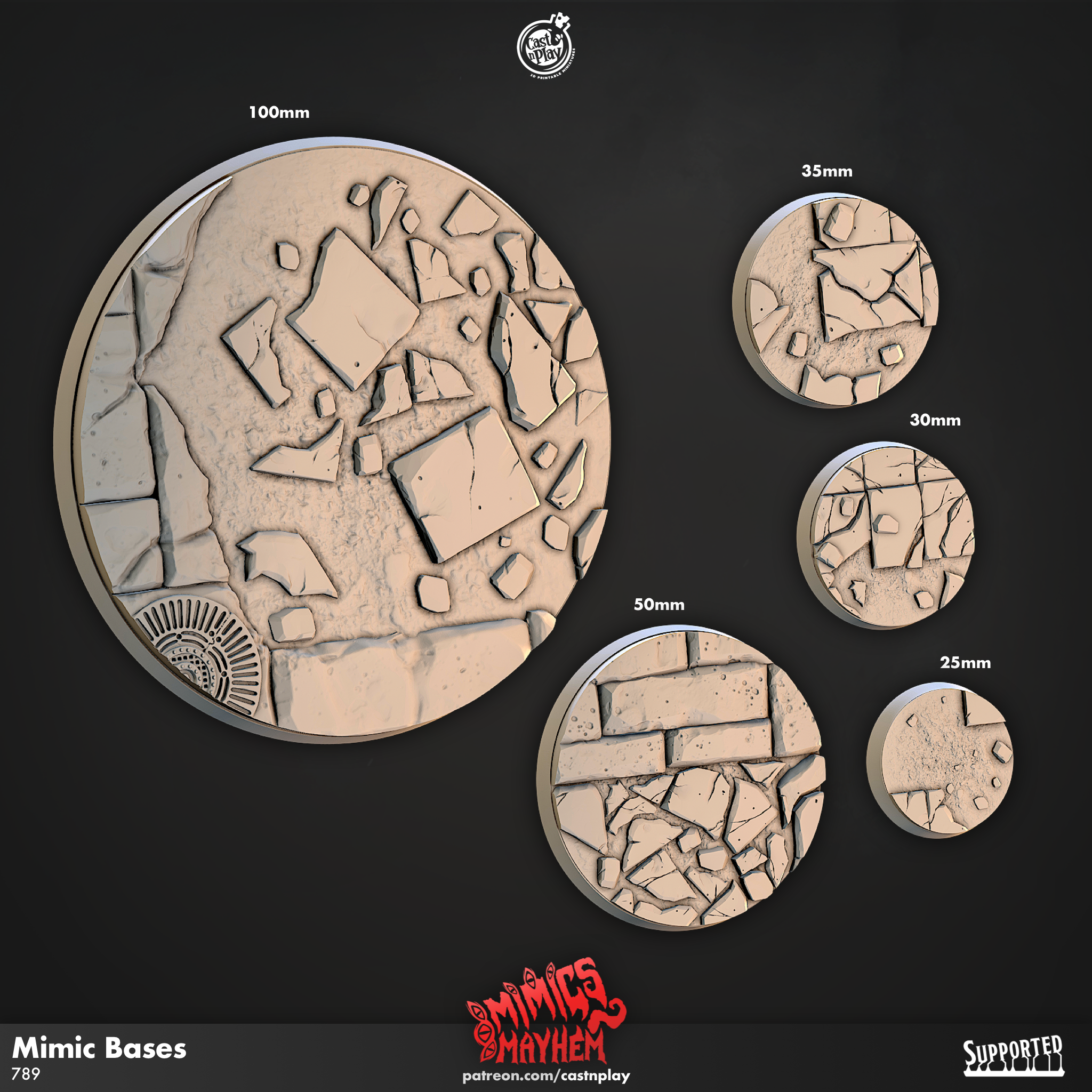 Bard Bases - from the series The Ballad of the Rat Plague by Cast n Play
