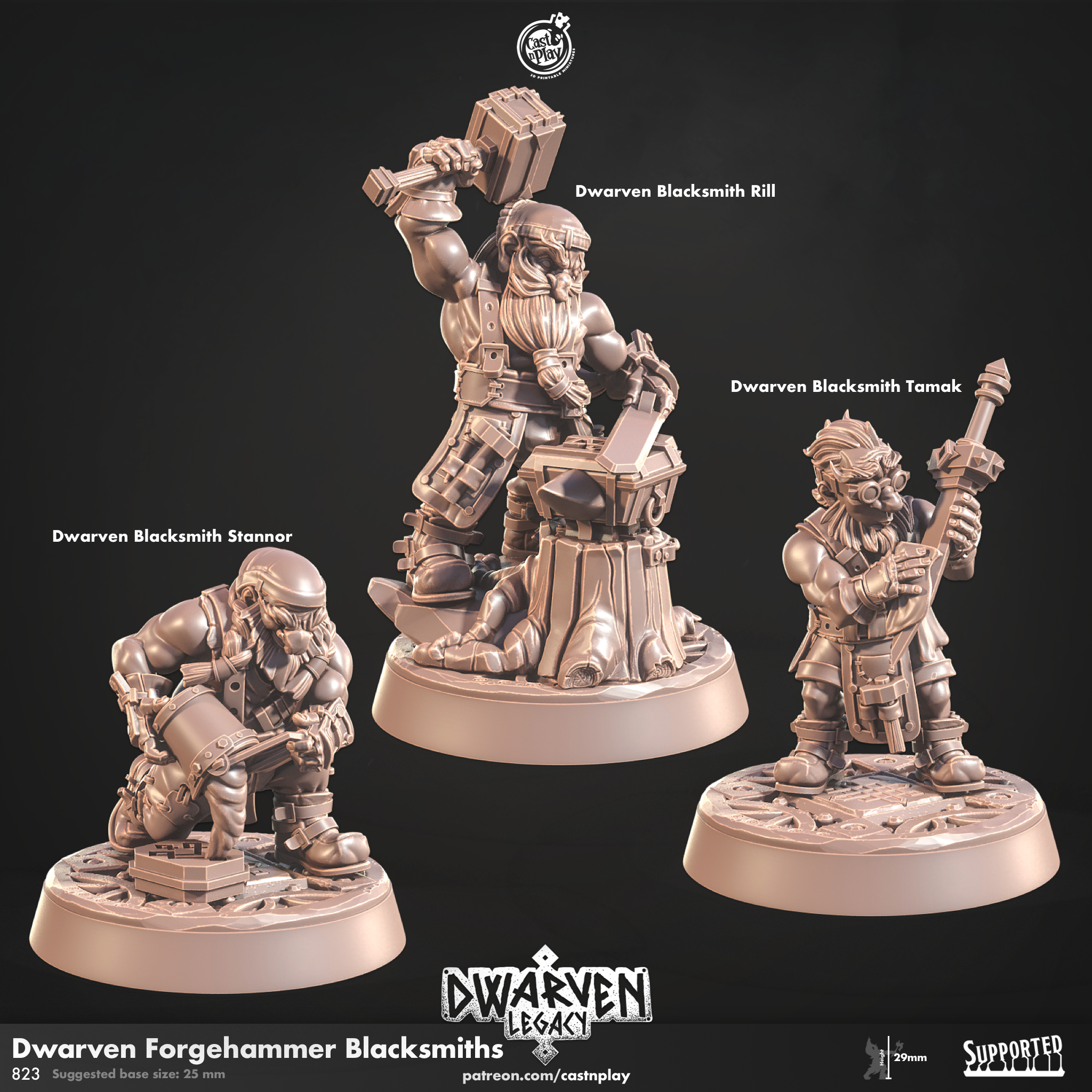 Dwarven Forgehammer Blacksmiths - aus der Reihe Dwarven Legacy von Cast n Play
