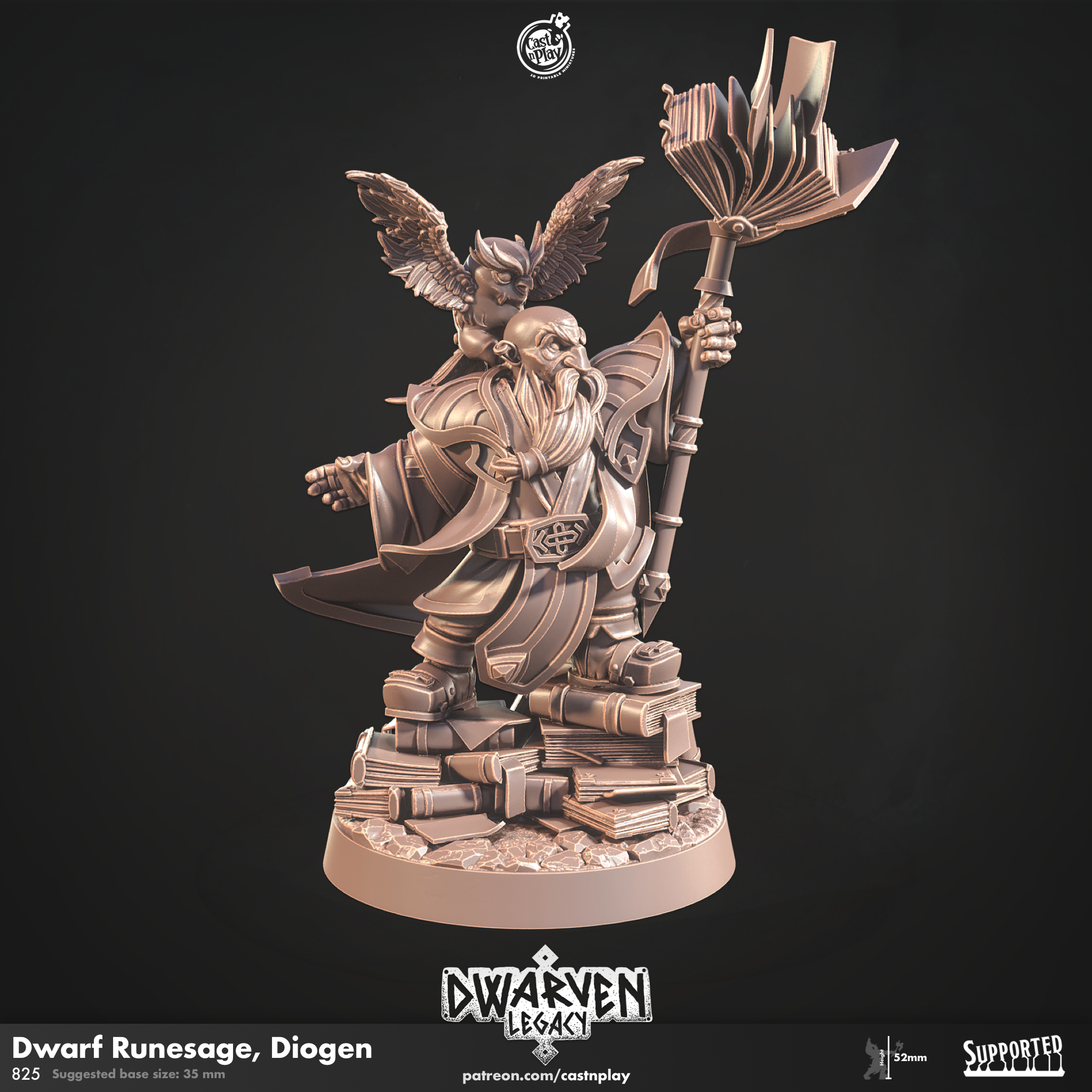 Dwarf Runesage, Diogen - aus der Reihe Dwarven Legacy von Cast n Play
