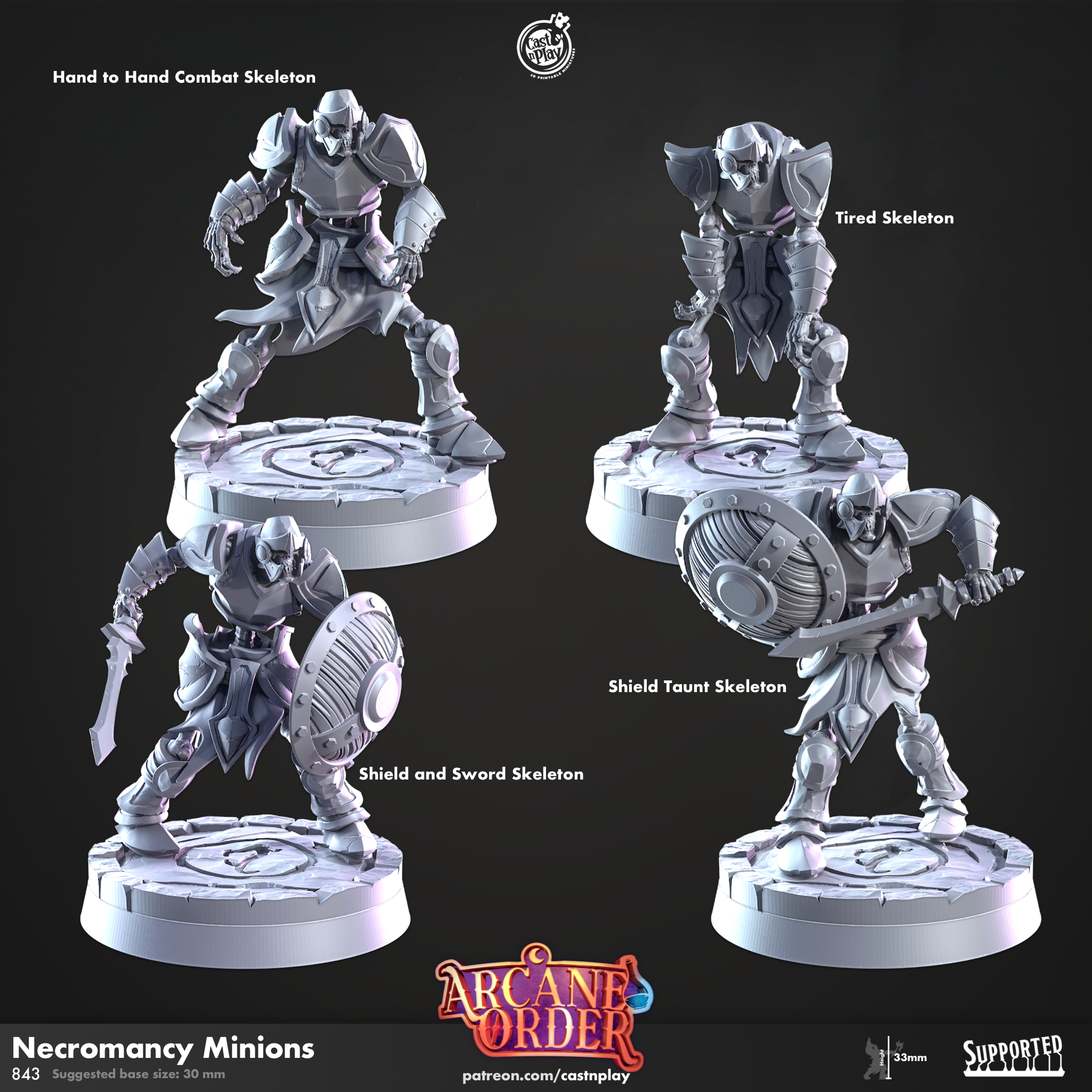 Necromancy Minions - Arcane Order - Cast n Play