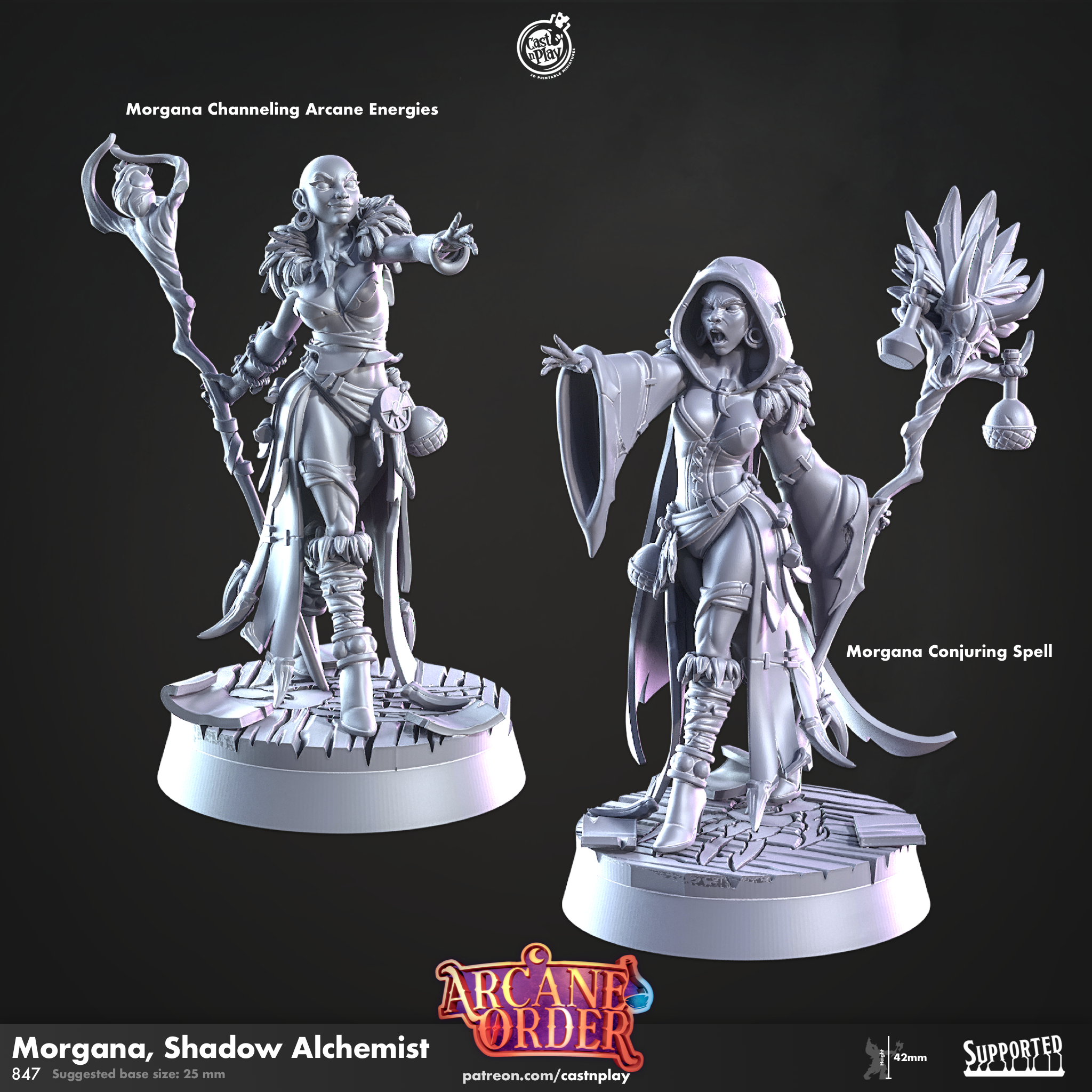 Morgana, alchimiste de l'ombre - de la série Arcane Order par Cast n Play