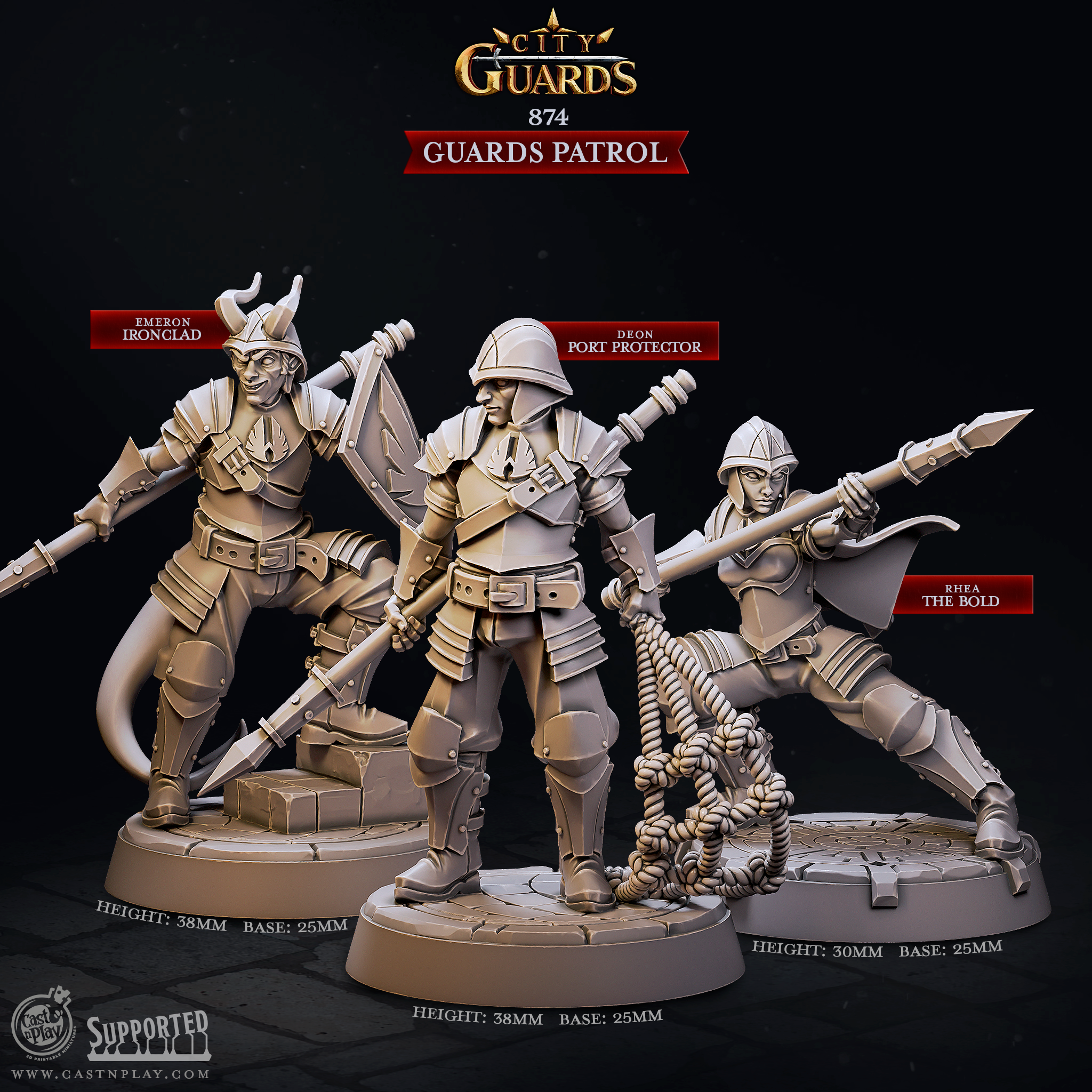 Patrouille des gardes - de la série City Guards de Cast n Play
