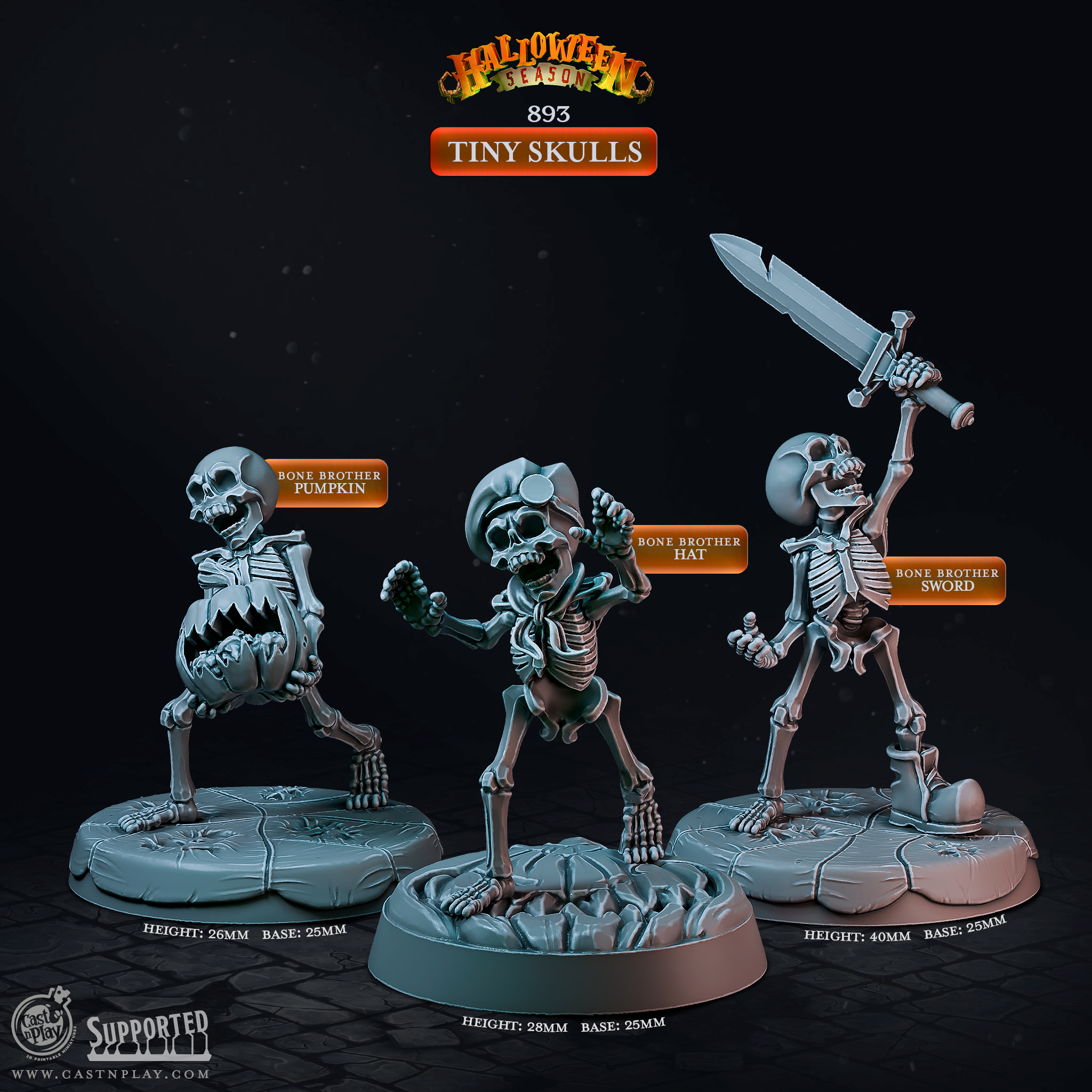 Tiny Terrors - Halloween Season - Cast n Play