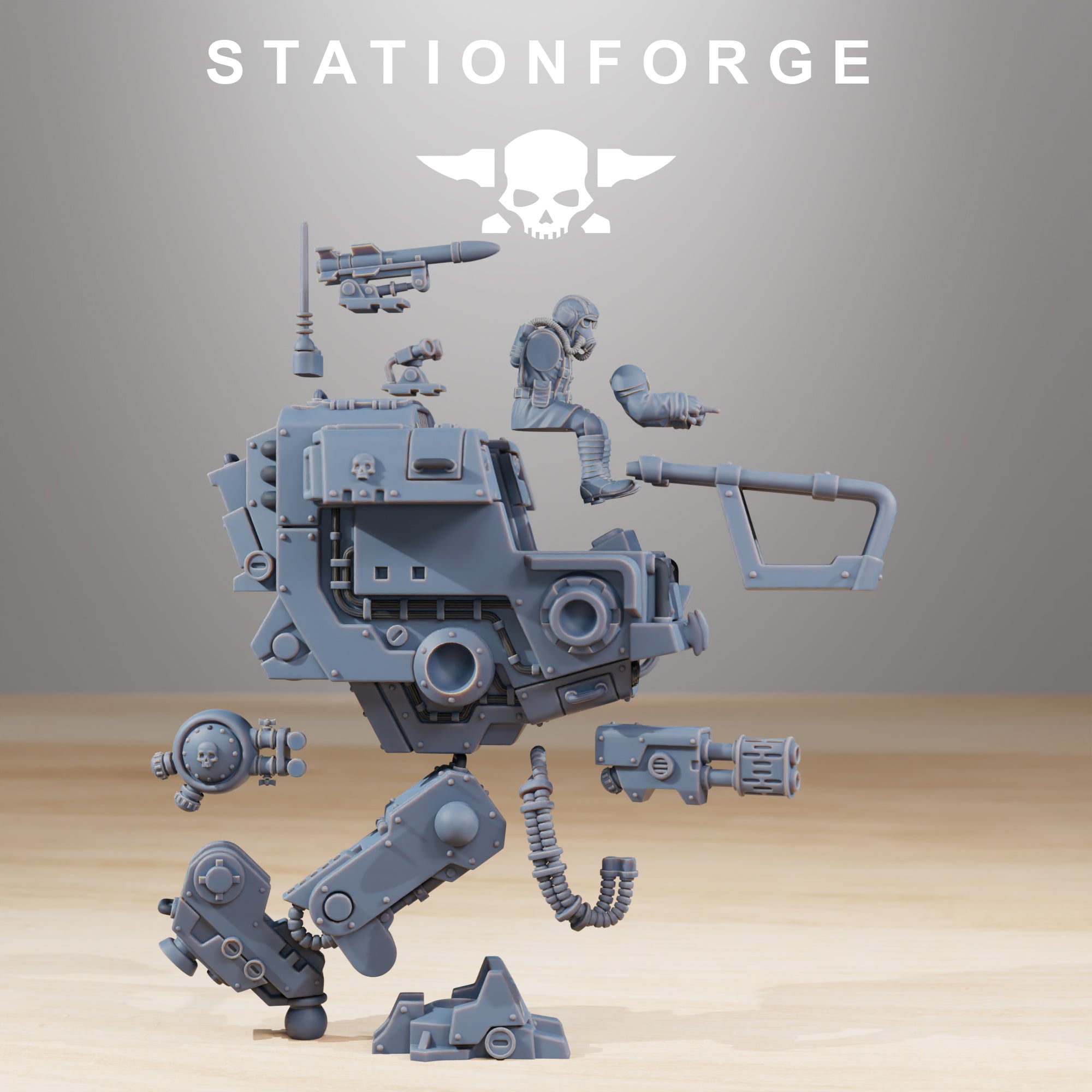 Grim Guard Walker Mk1 + Crew Set - Station Forge