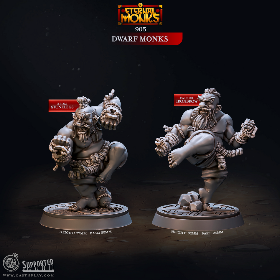 Dwarf Monks - aus der Reihe Eternal Monks von Cast n Play