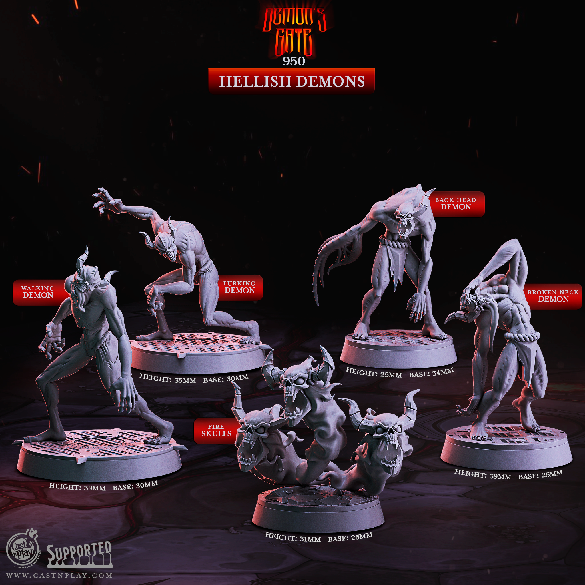 Démons infernaux - de la série Demons Gate de Cast n Play