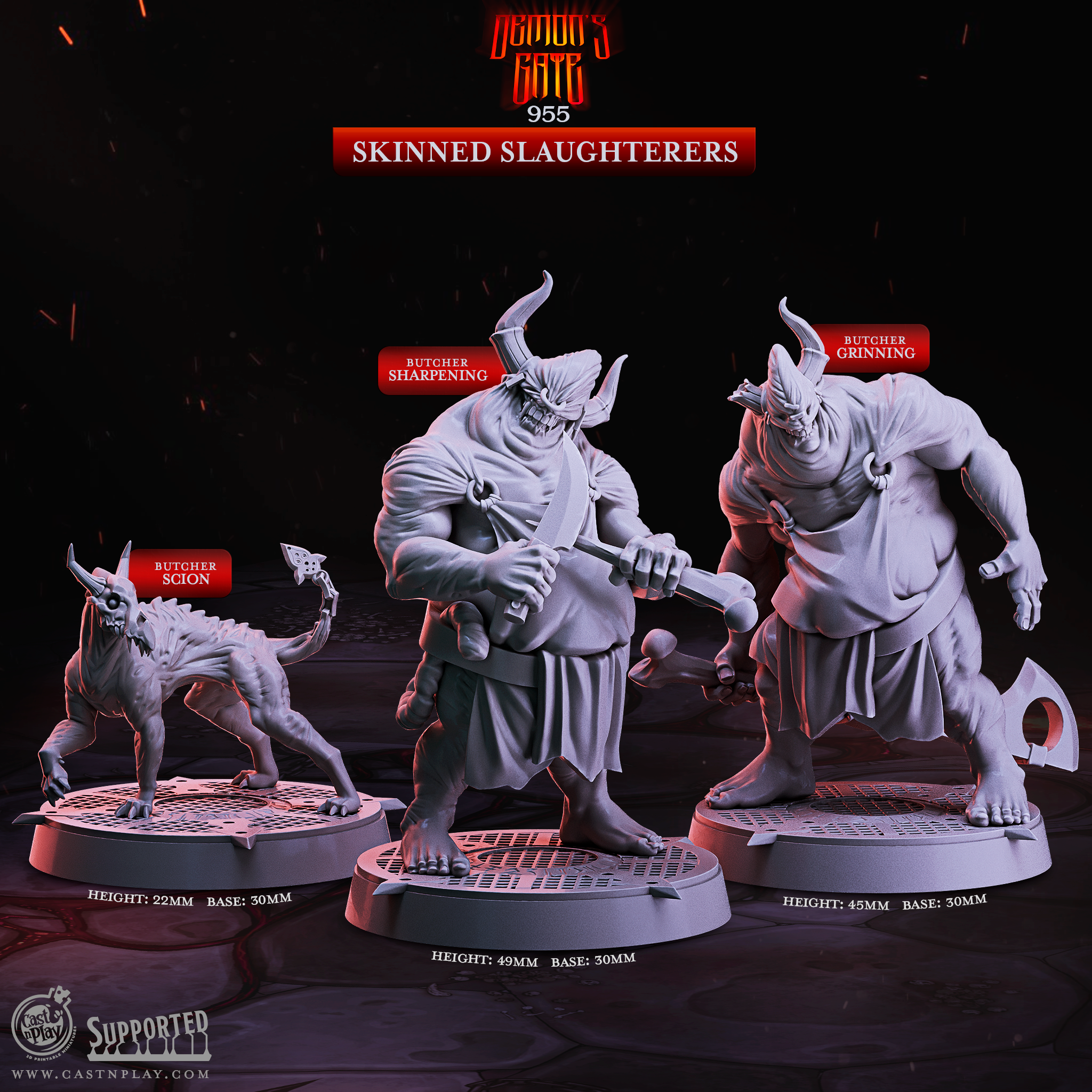 Skinned Slaughterers - de la série Demons Gate par Cast n Play