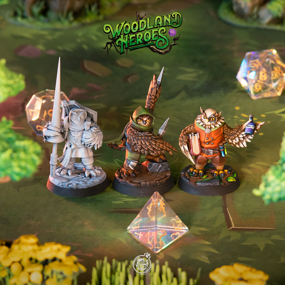 Owlfolk Allies - aus der Reihe Woodland Heroes von Cast n Play