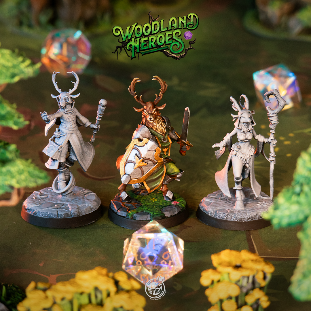 Deerfolk Guardians - from the Woodland Heroes series by Cast n Play