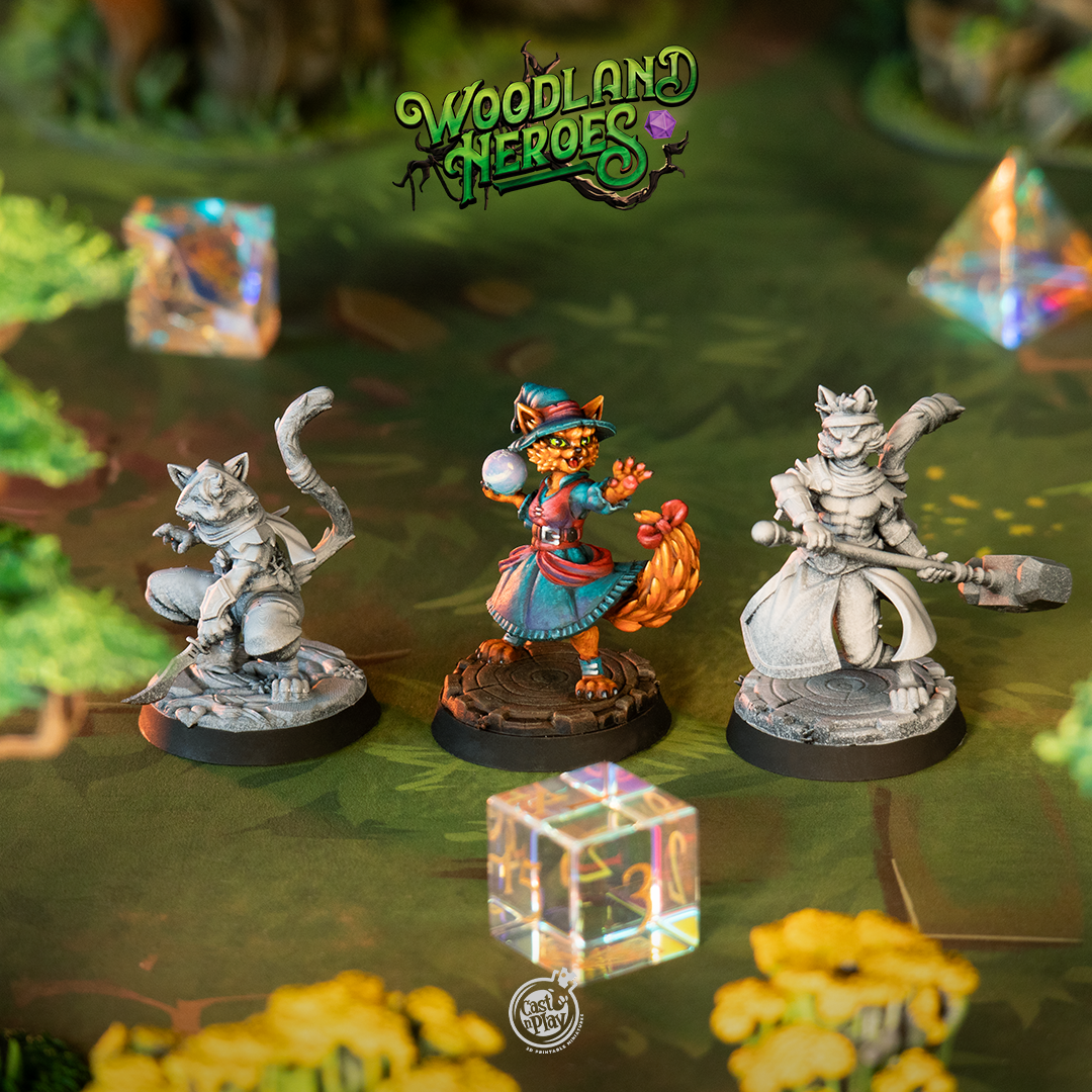 Catfolk Defenders - de la série Woodland Heroes de Cast n Play