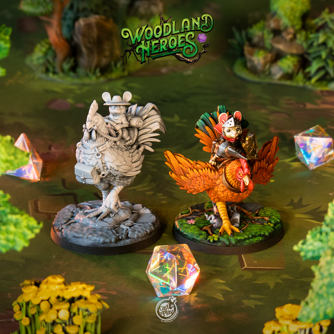 Owlfolk Allies - from the Woodland Heroes series by Cast n Play