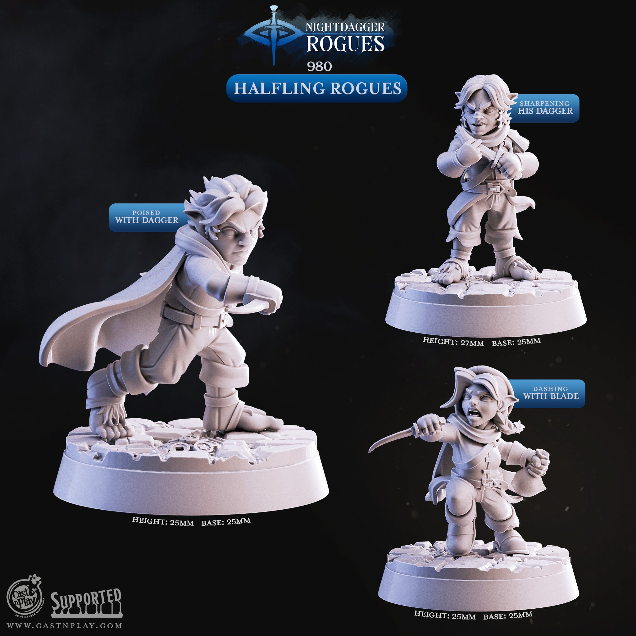 Cymbal Striker Bard - de la série The Ballad of the Rat Plague de Cast n Play