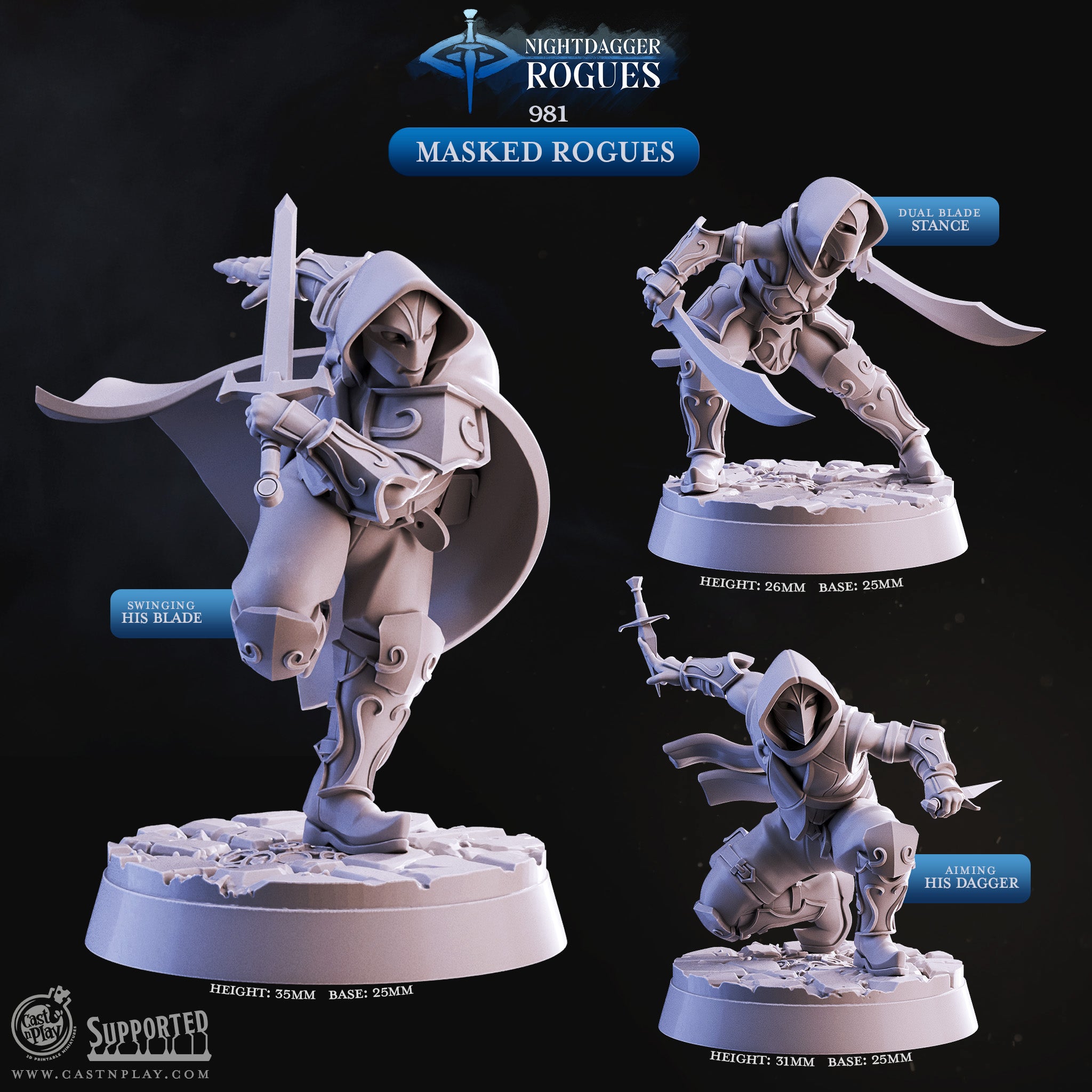 Cymbal Striker Bard - de la série The Ballad of the Rat Plague de Cast n Play