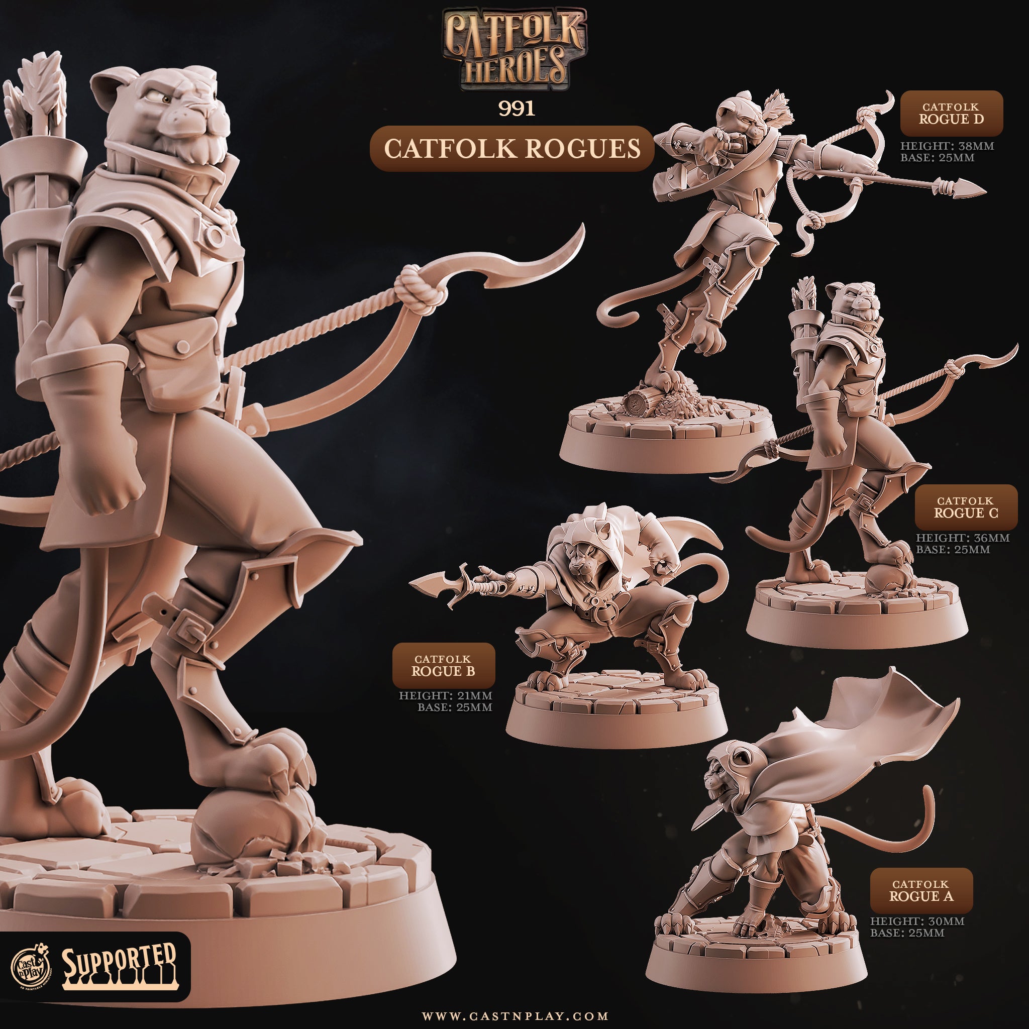 Cymbal Striker Bard - from the series The Ballad of the Rat Plague by Cast n Play