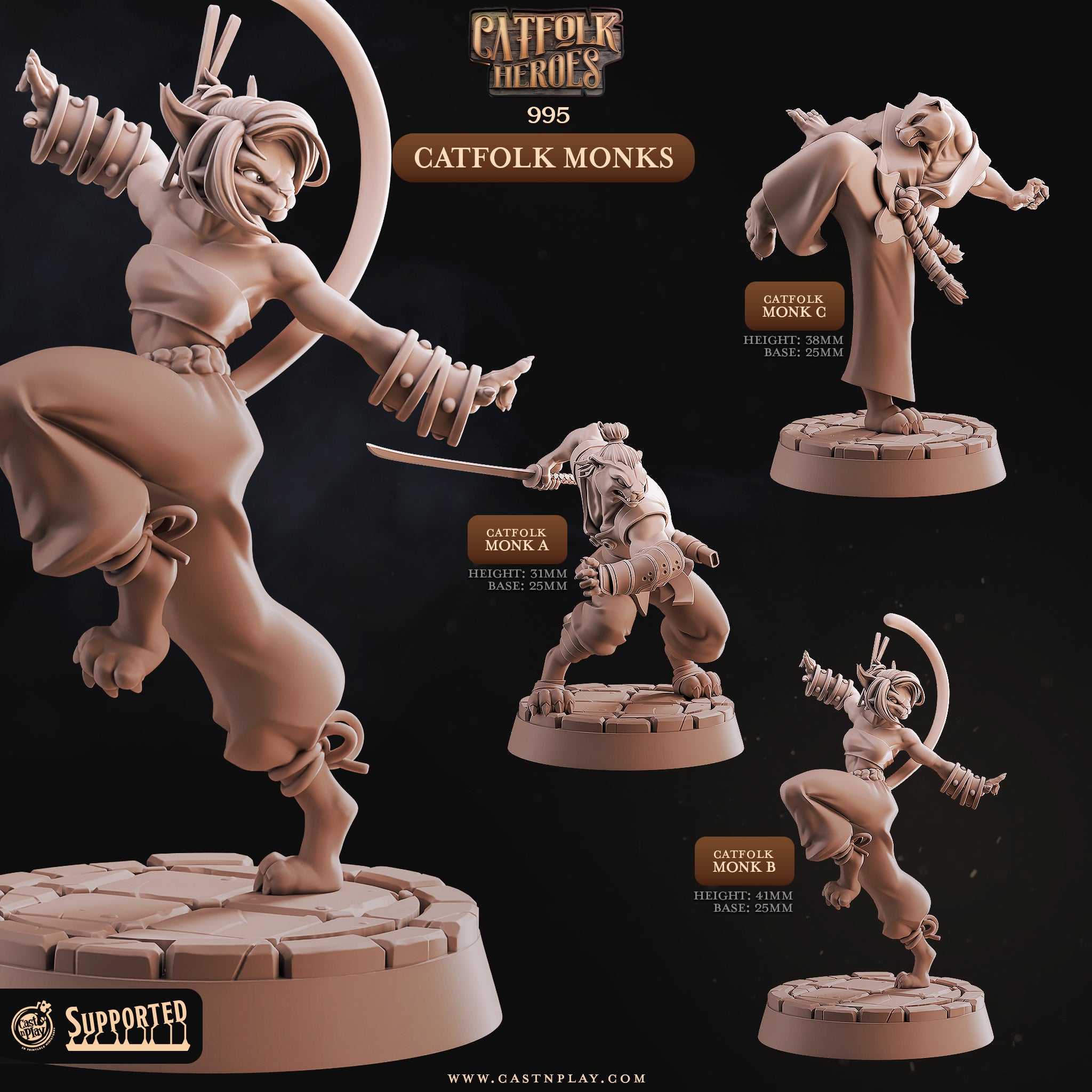 Cymbal Striker Bard - from the series The Ballad of the Rat Plague by Cast n Play