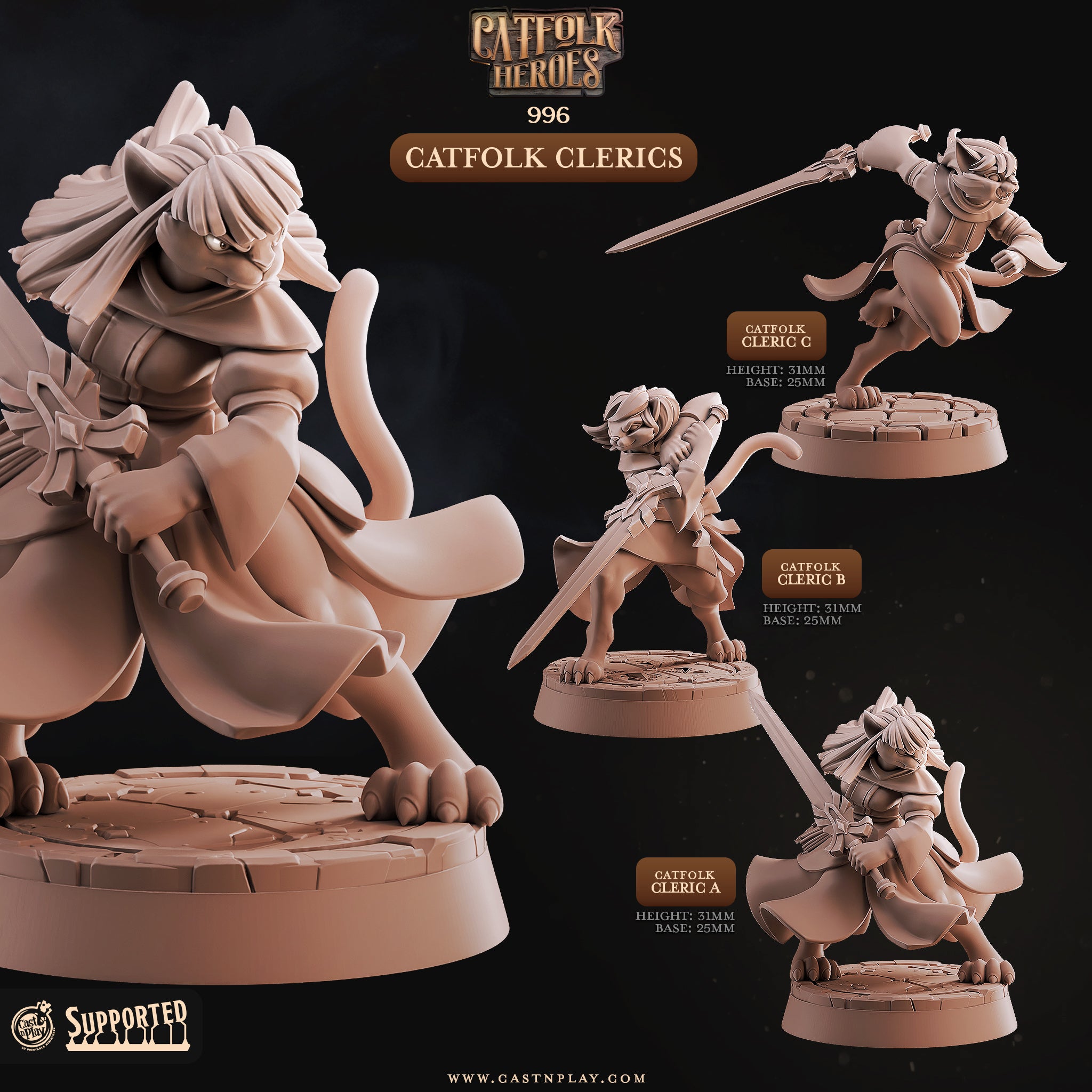 Cymbal Striker Bard - from the series The Ballad of the Rat Plague by Cast n Play