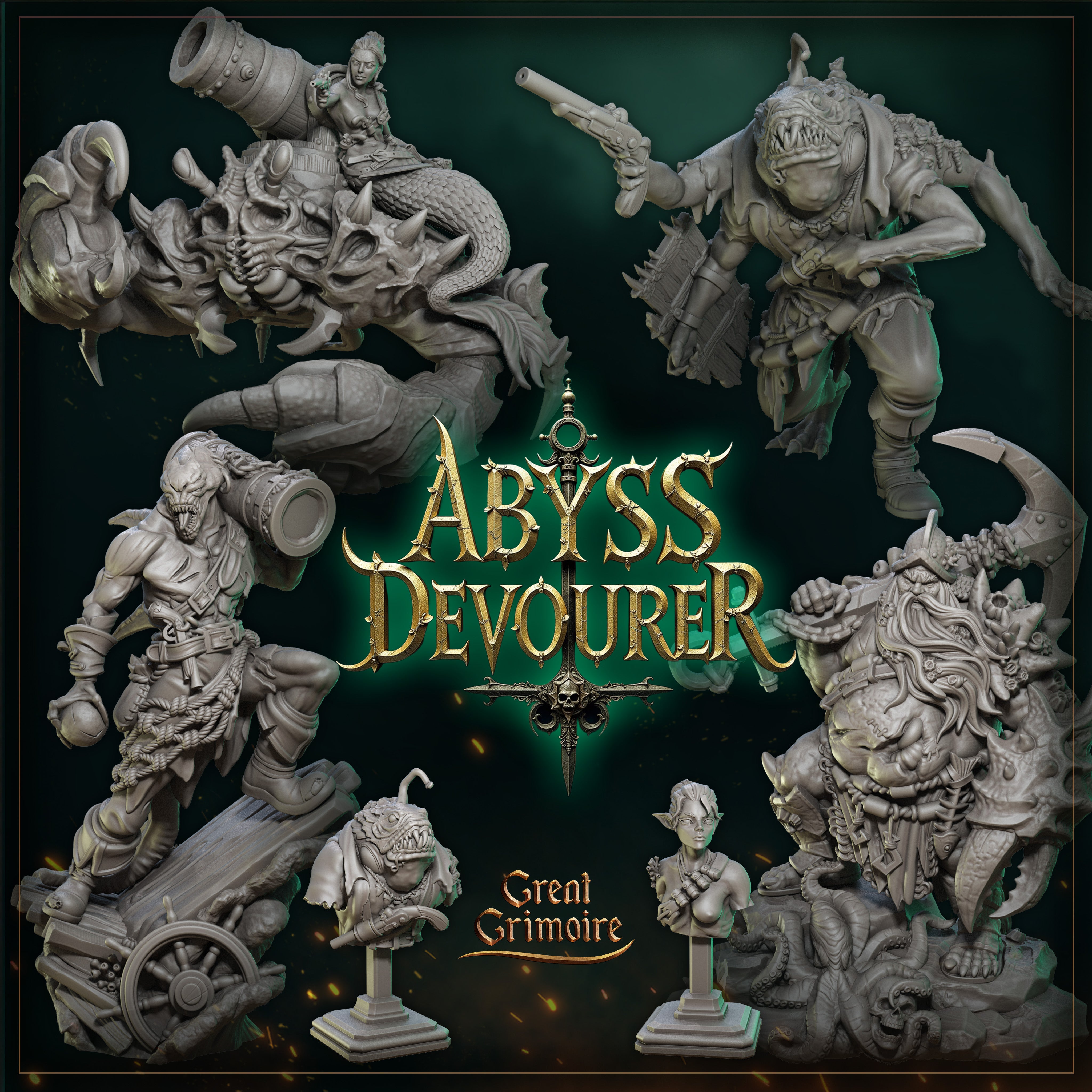 Thalassa - Bust aus der Reihe Abyss Devourer von Great Grimoire