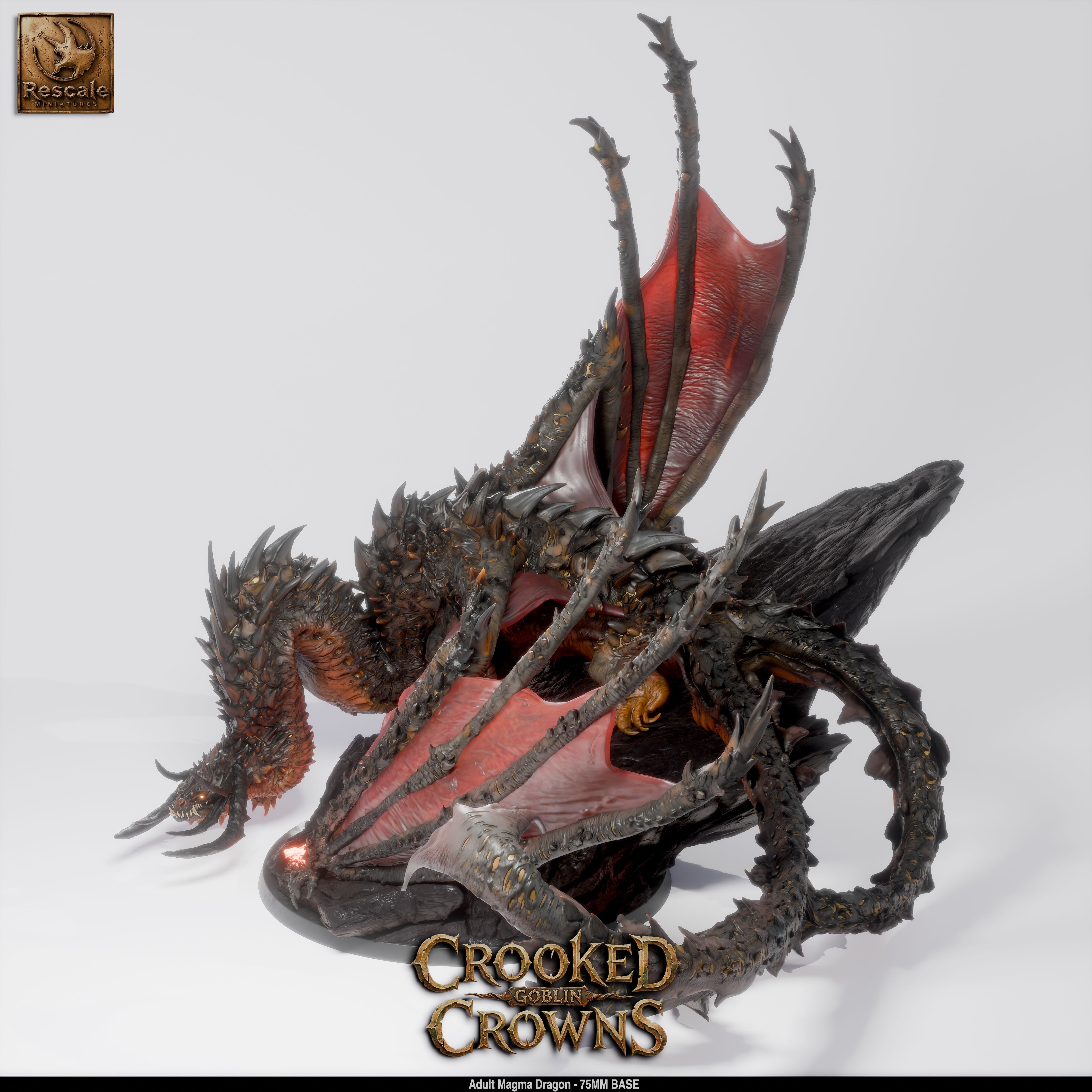 Magma Dragon - Crooked Crowns - Rescale Miniatures