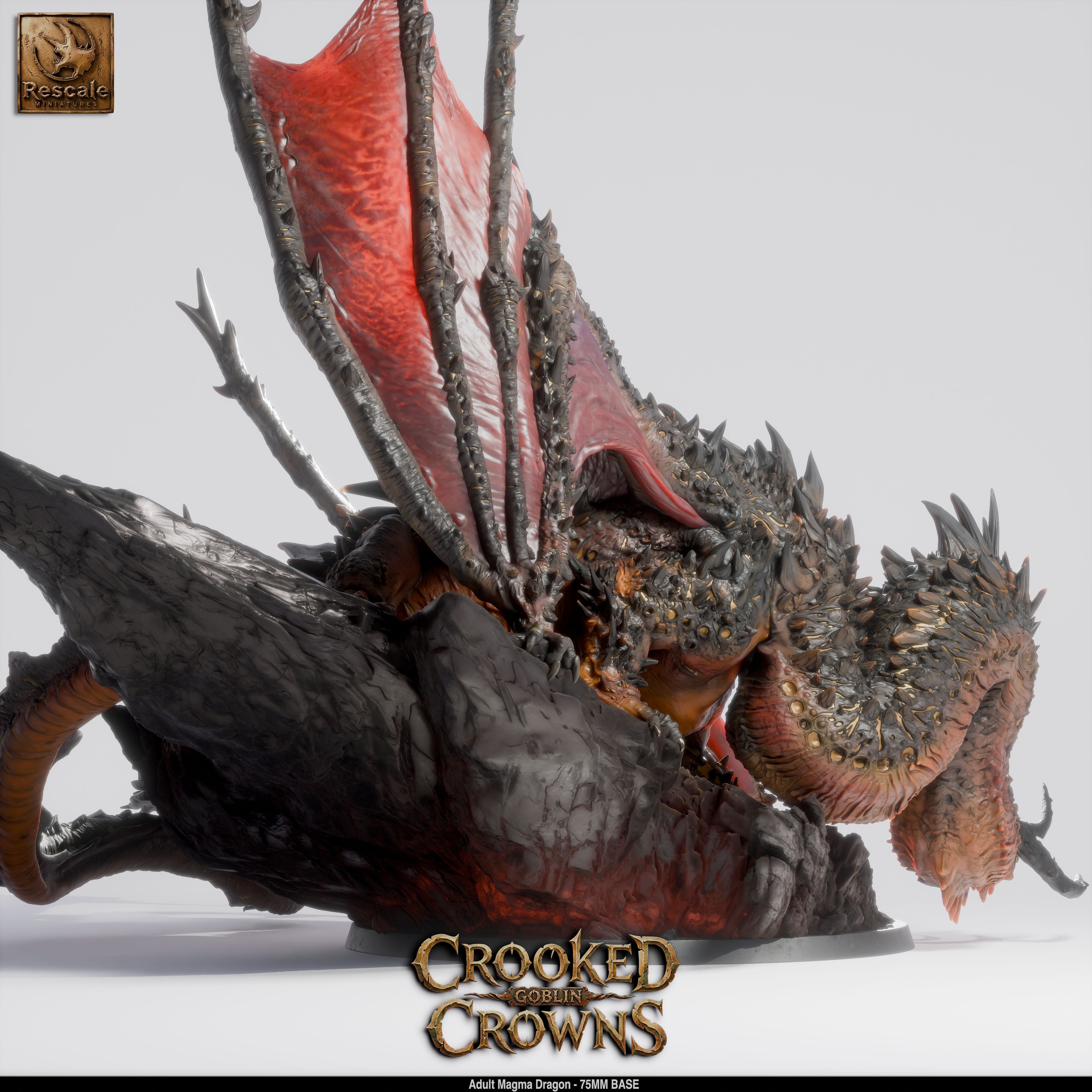Magma Dragon - Crooked Crowns - Rescale Miniatures