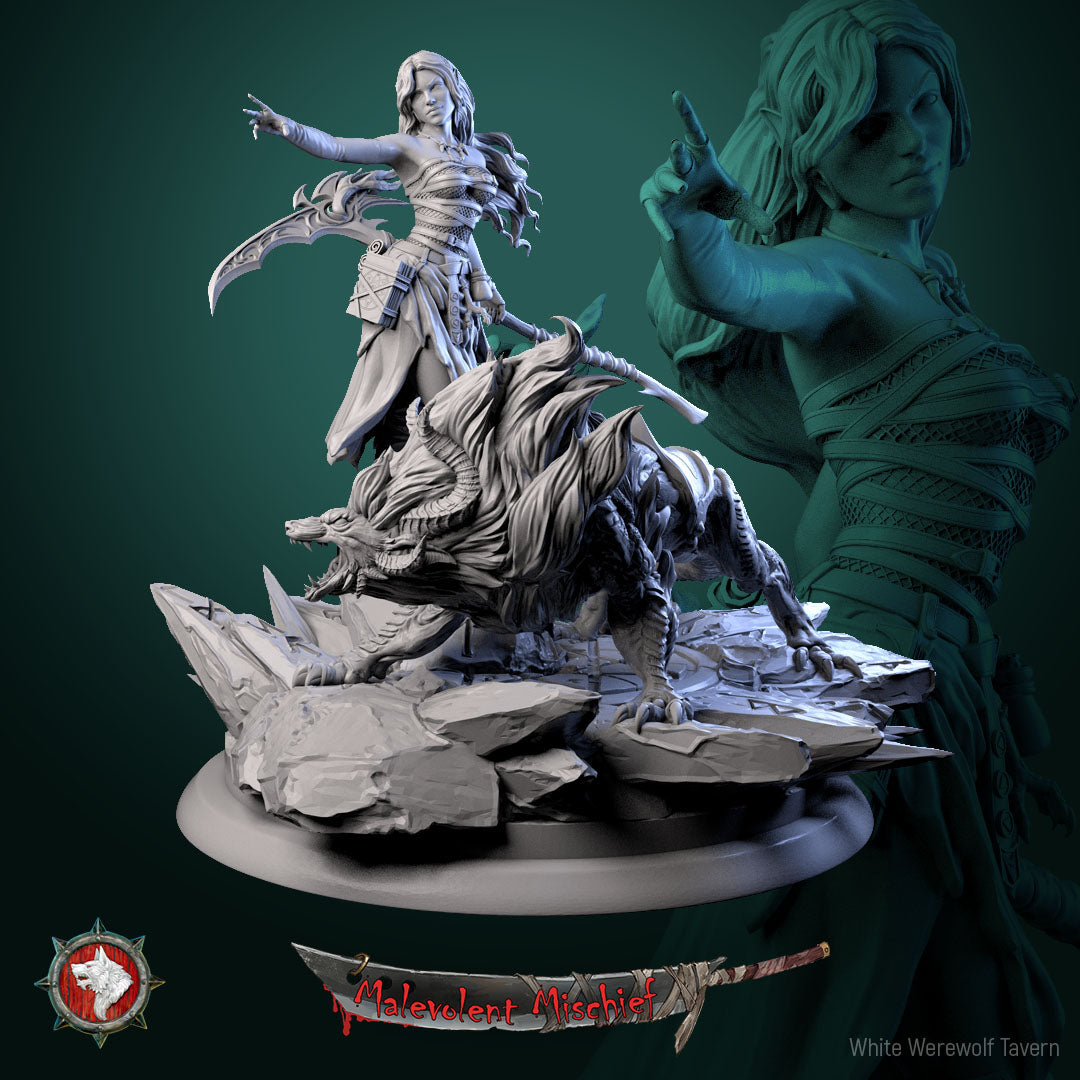 Alberta the Soulflayer &amp; Diorama - from the Malevolent Mischief series by White Werewolf Tavern