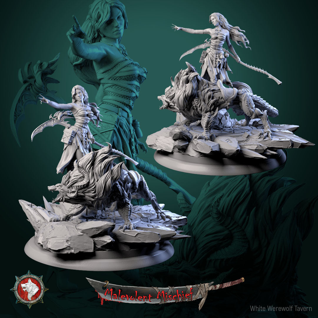 Alberta the Soulflayer &amp; Diorama - from the Malevolent Mischief series by White Werewolf Tavern