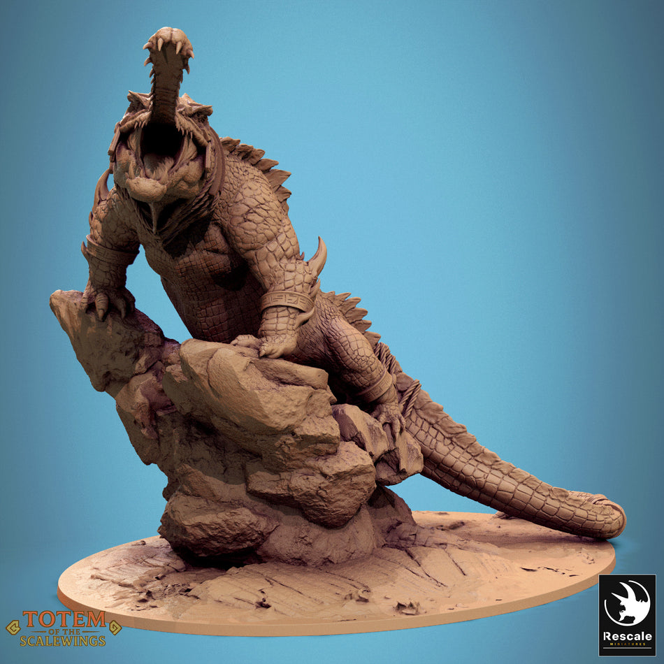 Ancient Alligator - aus der Reihe Totem of the Scalewings von Rescale Miniatures