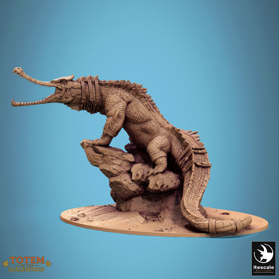 Ancient Alligator - aus der Reihe Totem of the Scalewings von Rescale Miniatures