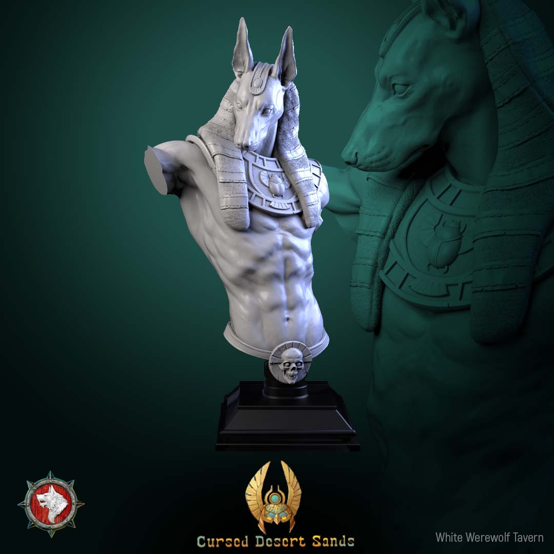 Madame Pachadora Bust with Base - from the series Cirque Phantasmagoria 1 - White Werewolf Tavern