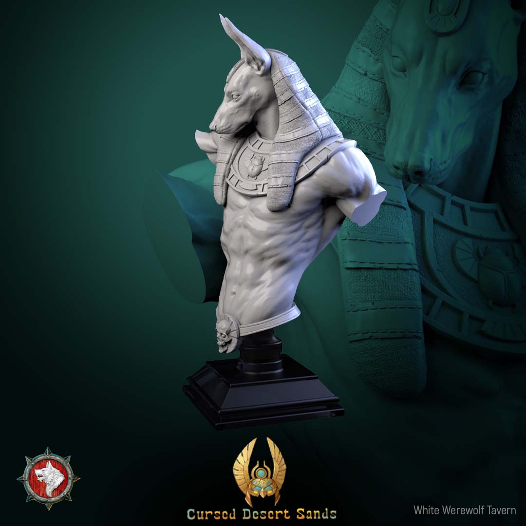Madame Pachadora Bust with Base - from the series Cirque Phantasmagoria 1 - White Werewolf Tavern