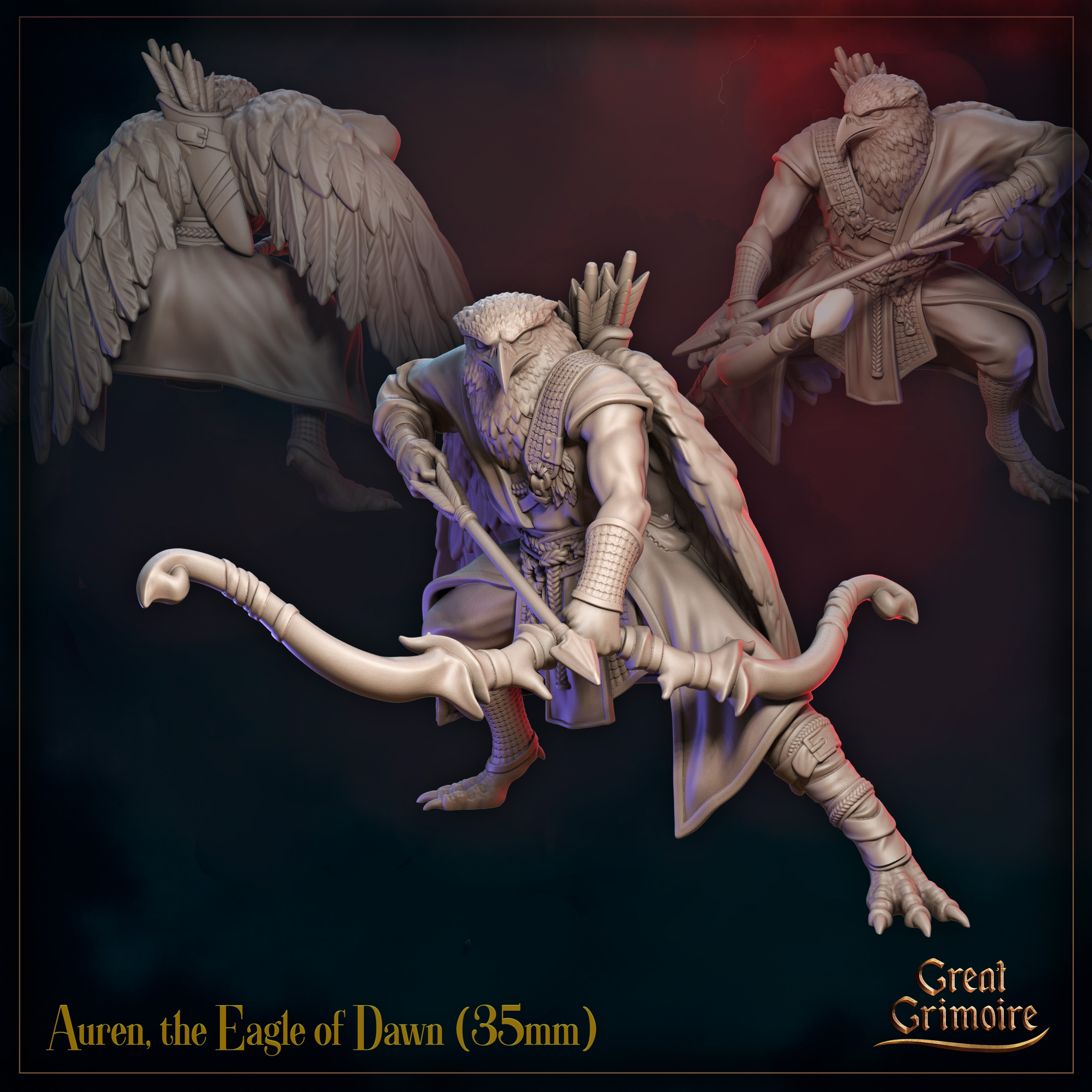 Auren, the Eagle of Dawn - aus der Reihe Sunfall War von Great Grimoire