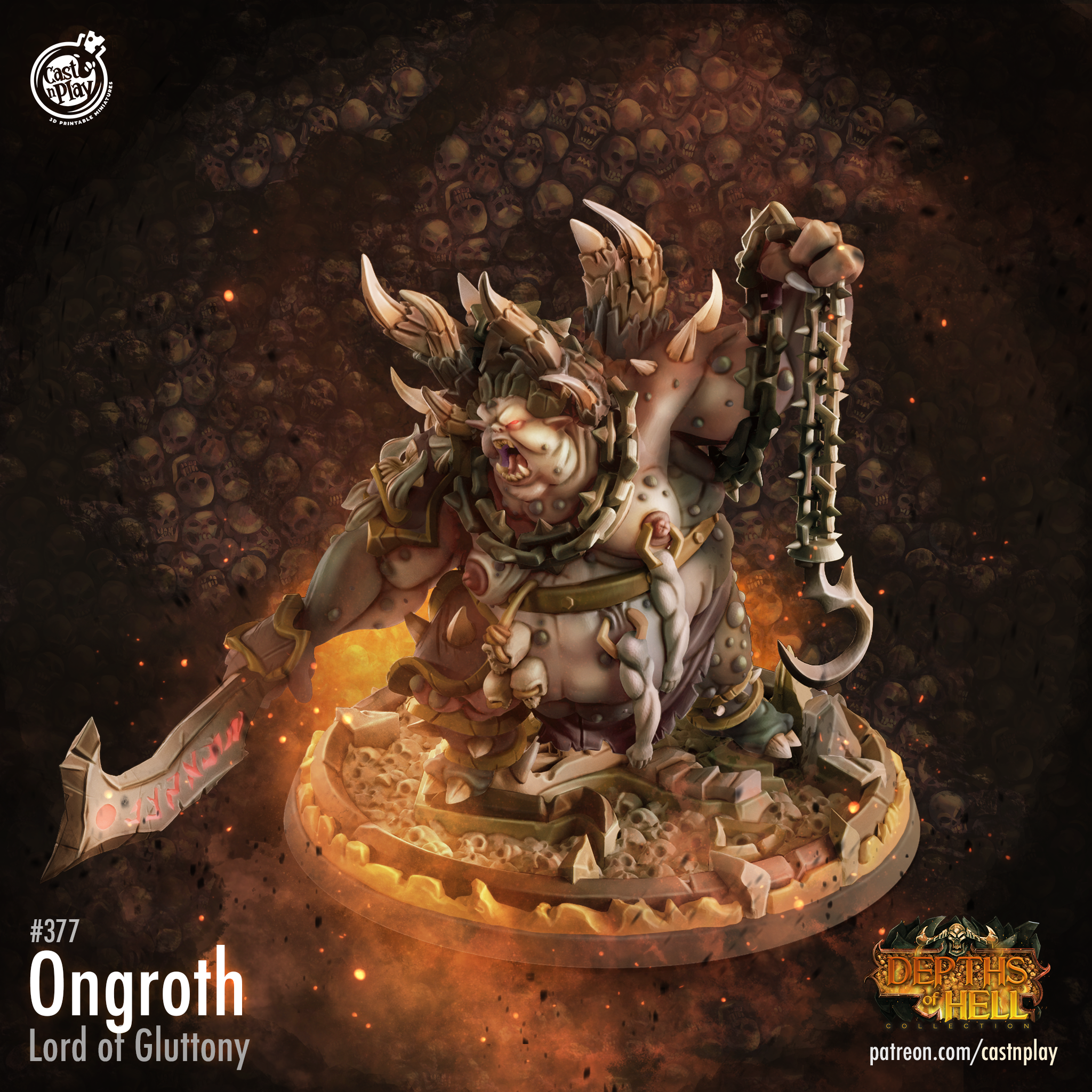 Ongroth - de la série Les Profondeurs de l'Enfer par Cast n Play