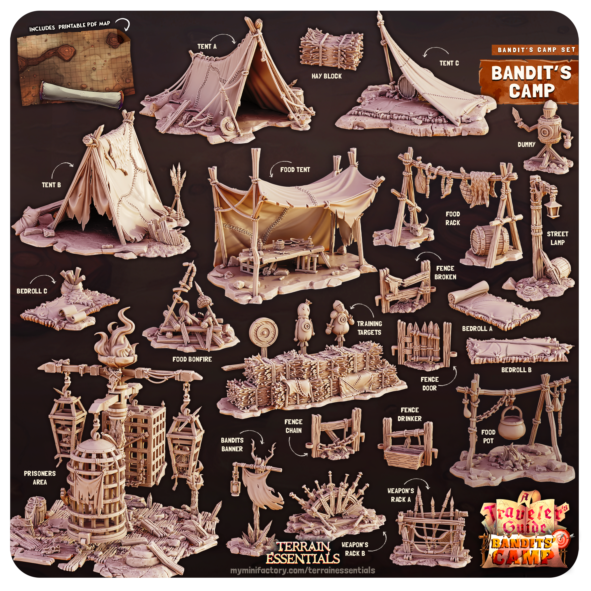 Bandits Camp von Terrain Essentials by Cast n Play